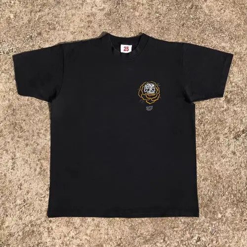 Vintage Chiaki x Maiko Black washed retro rose print loose t-shirt Size US M / EU 48-50 / 2 - 6 Thumbnail