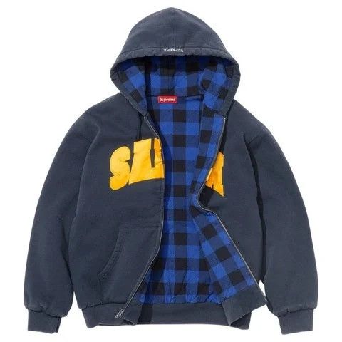Supreme Supreme Salem Zip Up Hooded Sweatshirt in Navy Size US M / EU 48-50 / 2 - 2 Thumbnail
