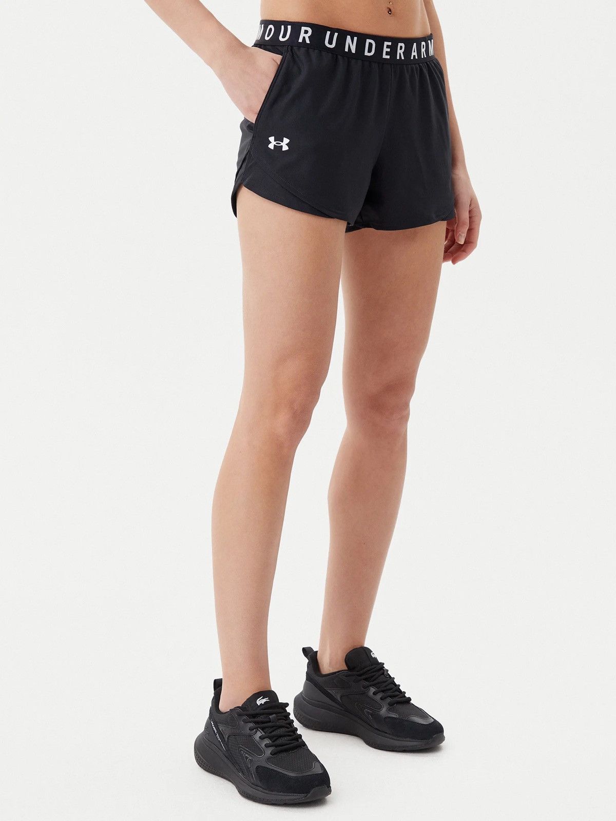 Under Armour Under Armour Womens Black HeatGear Athletic Running Shorts Size 26" / US 2 / IT 38 - 6 Thumbnail