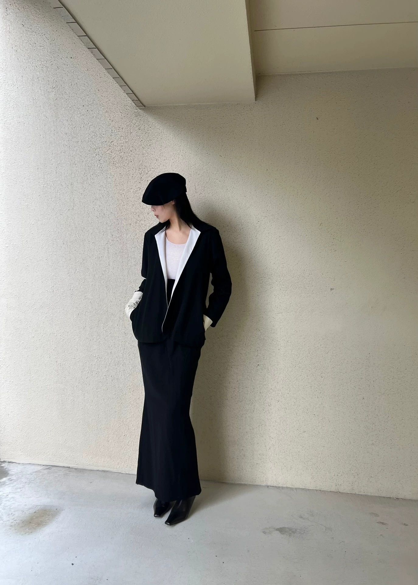 Yohji Yamamoto Yohji Yamamoto Black White Colorblock Wool Blazer Size L / US 10 / IT 46 - 5 Thumbnail