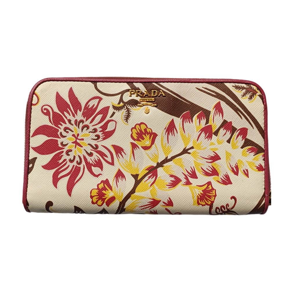 Prada Prada Floral Zip-Around Wallet Size ONE SIZE - 1 Thumbnail