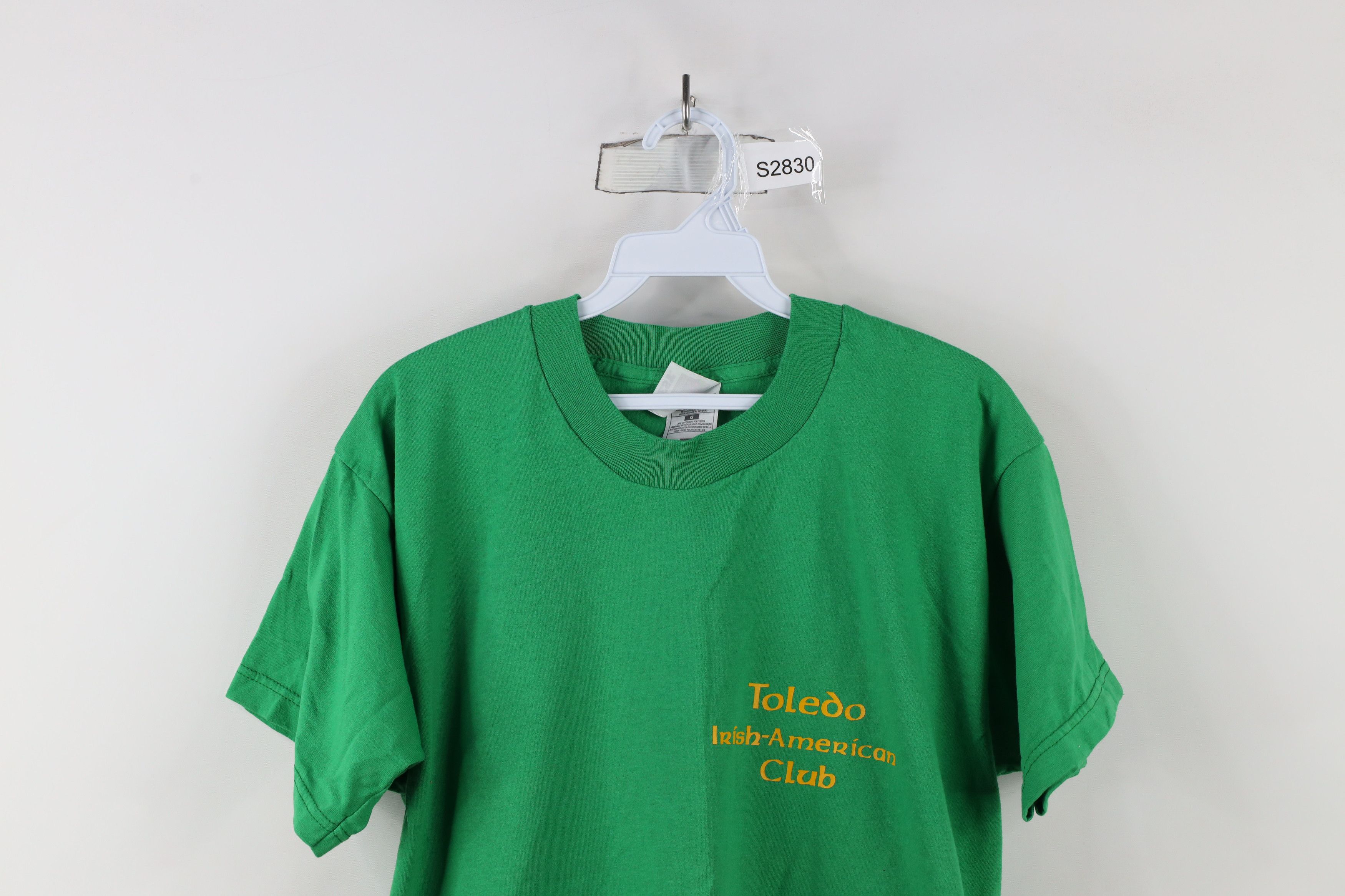 Vintage Vintage 90s Toledo Irish American Club Short Sleeve T-Shirt Size US L / EU 52-54 / 3 - 2 Thumbnail