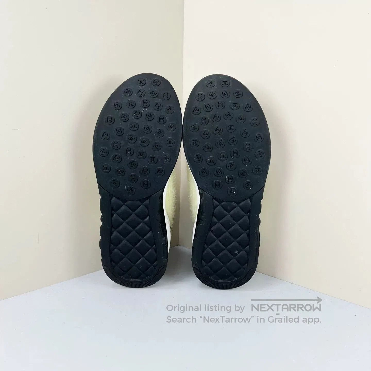 Chanel Chanel Double C Plush Knit Off-White Casual Shoe. Size US 6.5 / IT 36.5 - 7 Thumbnail