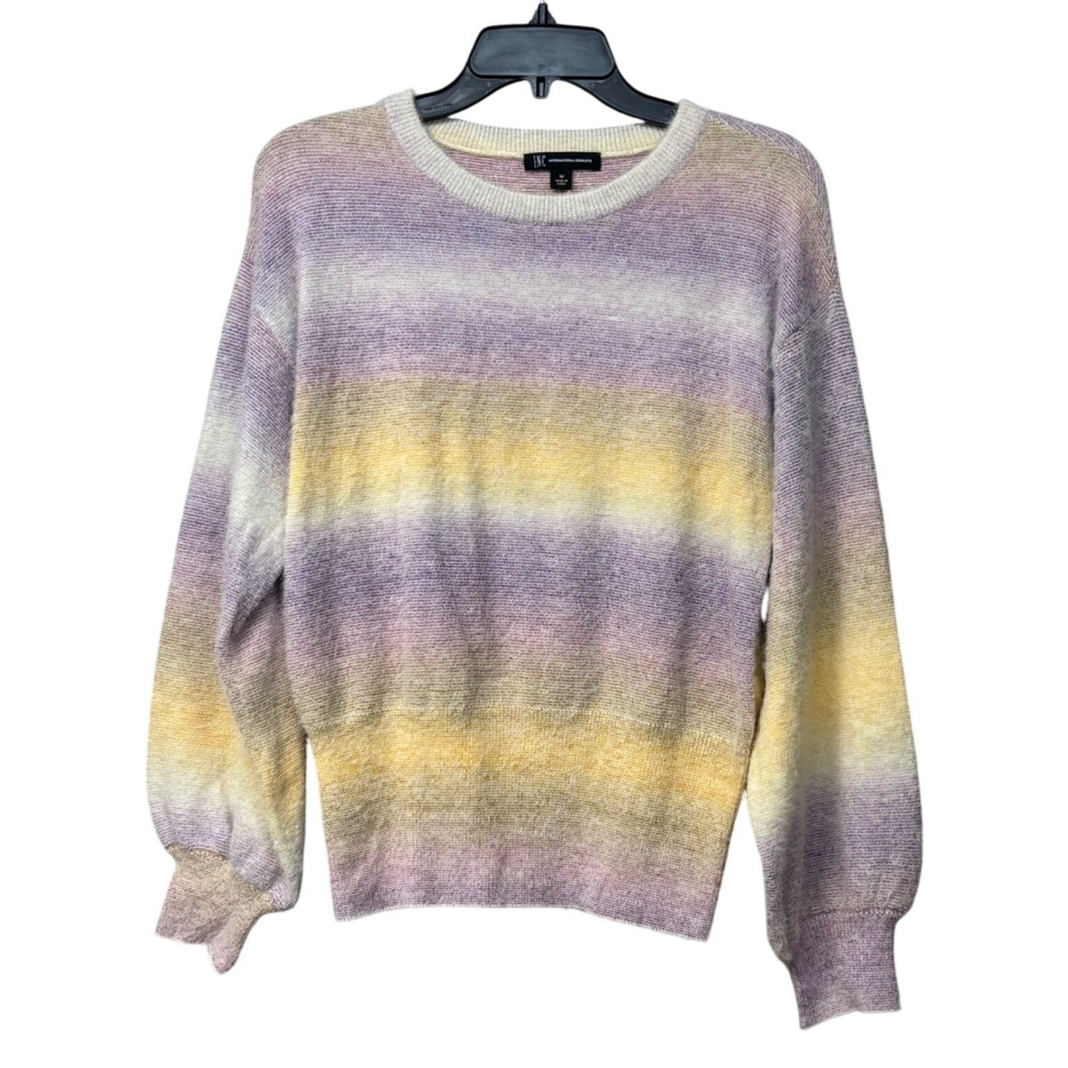 Other INC International Concepts Women’s Space Dyed Striped Crew N Size M / US 6-8 / IT 42-44 - 1 Thumbnail