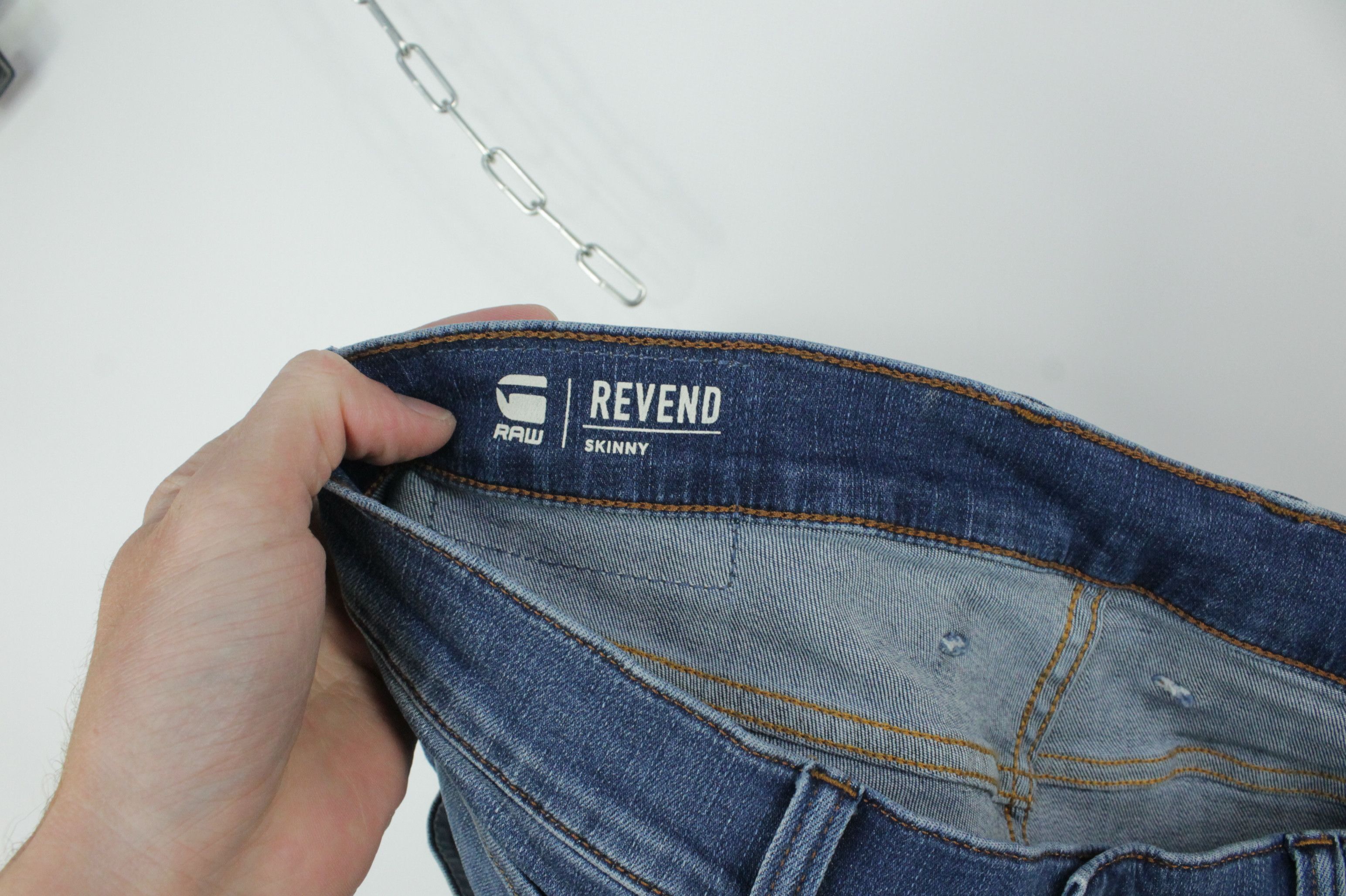 G-Star G-Star Raw Revend Skinny Blue Denim Jeans Size US 32 / EU 48 - 7 Thumbnail