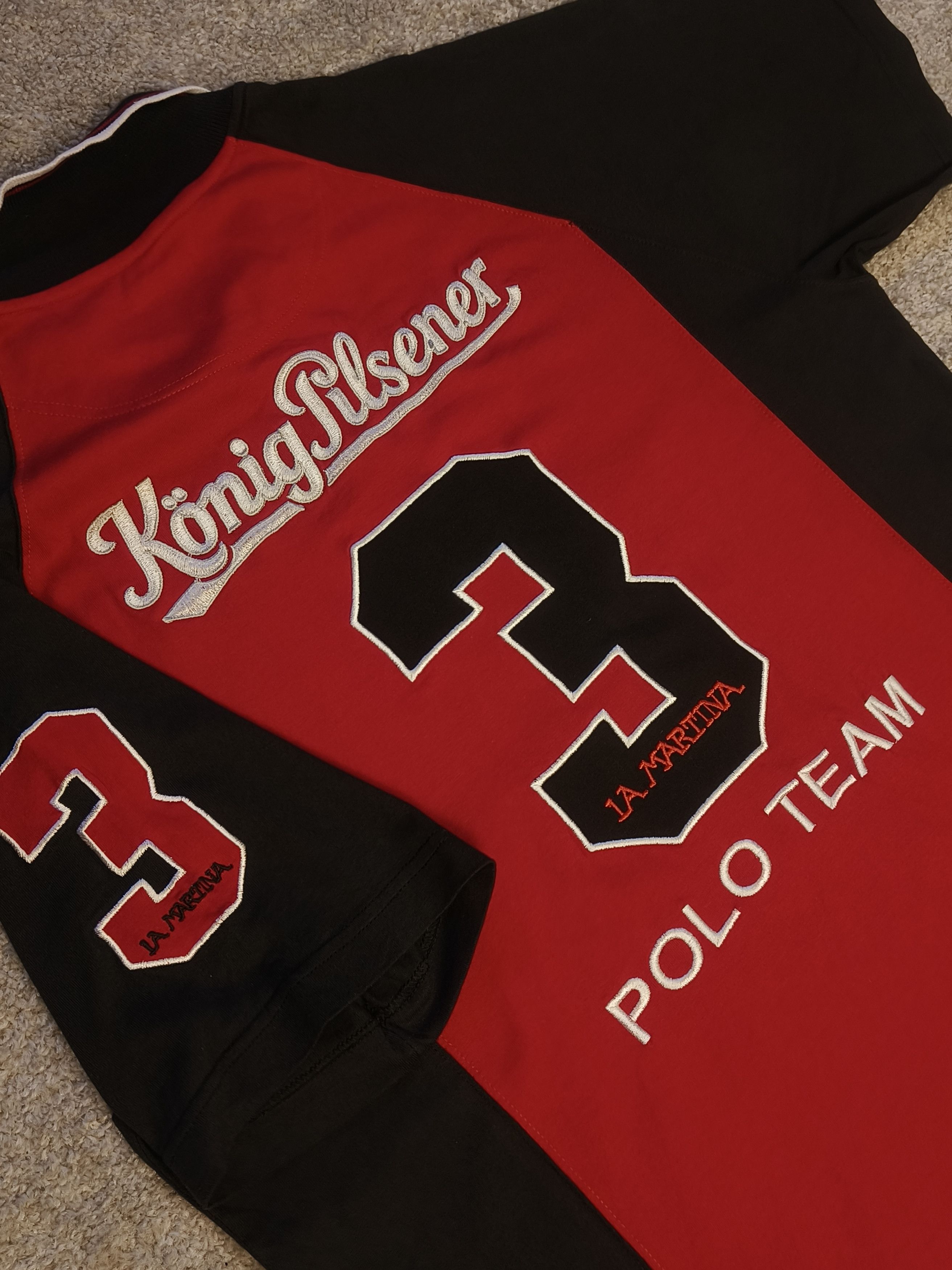 La Martina La Martina Saddlery König Pilsener Polo Team Jersey #3 Size US XL / EU 56 / 4 - 4 Thumbnail
