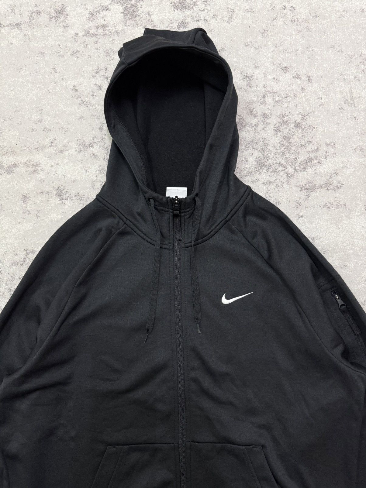Nike NIKE SWOOSH THERMA FIT ZIPPER BLACK SWEATER HOODIE Size US M / EU 48-50 / 2 - 6 Thumbnail