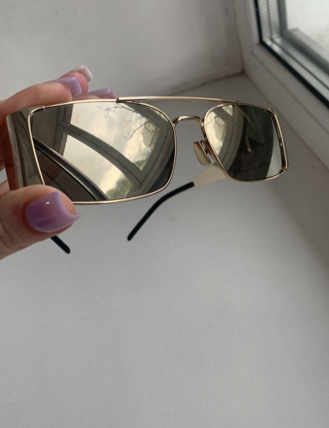 Saint Laurent Paris Saint Laurent SL366 Lenny Metal Golden Sunglasses Size ONE SIZE - 4 Thumbnail