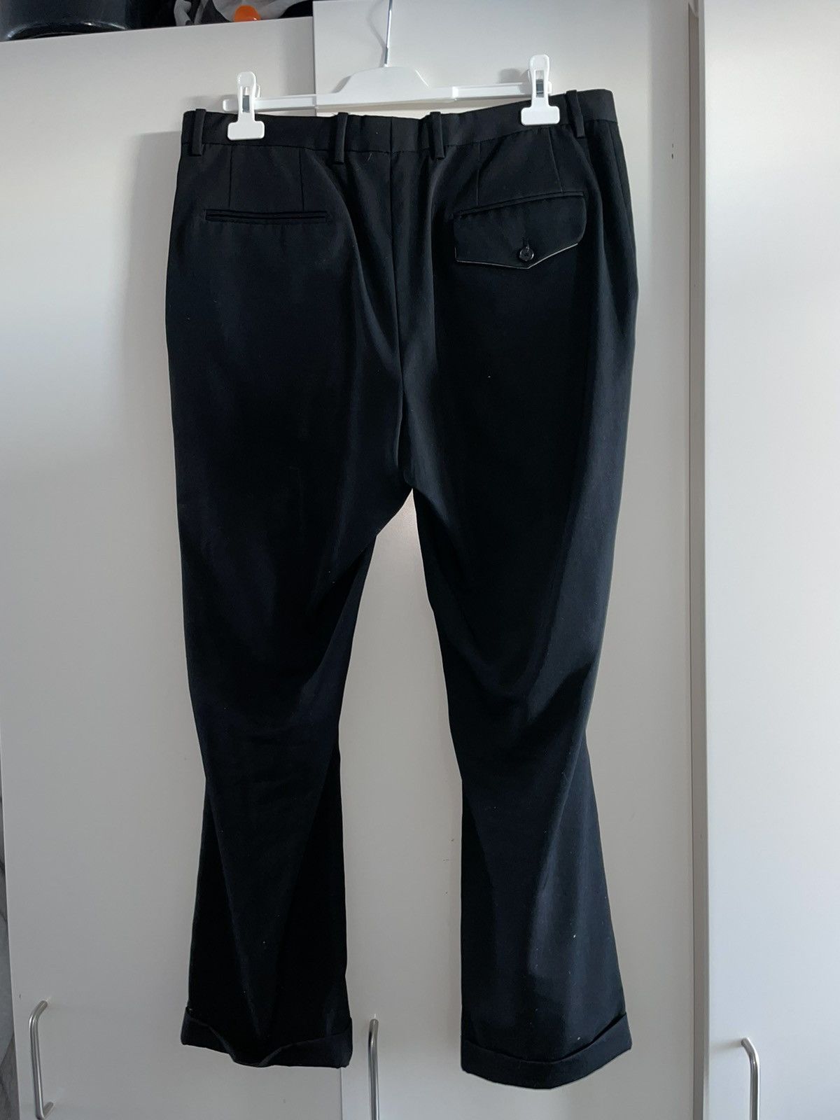 Calvin Klein 205W39NYC × Raf Simons (BNWT) CK205W39NYC Black Wool Pants (Sz 36) Size US 36 / EU 52 - 9 Thumbnail
