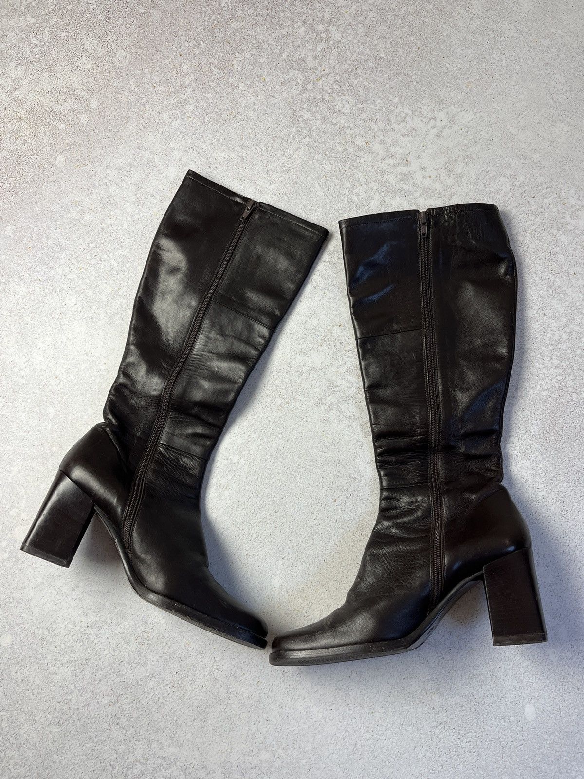 Bally Bally Knee-High Boots Folaga Square Toe Luxury Made In Italy Size US 9.5 / IT 39.5 - 2 Thumbnail