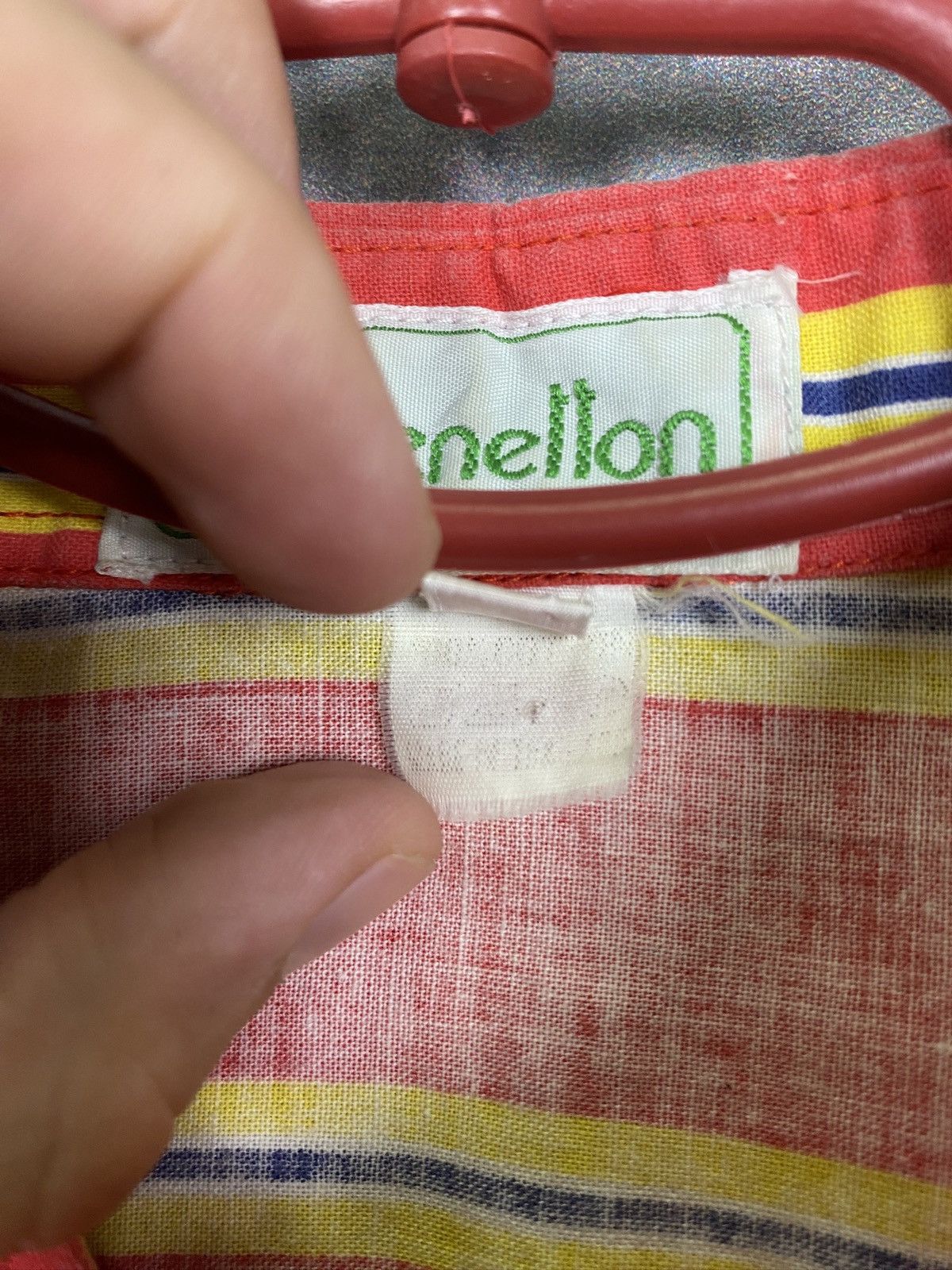 Benetton × Vintage Men’s Benetton Shirt Button Up Streetwear Size Large Size US L / EU 52-54 / 3 - 6 Thumbnail