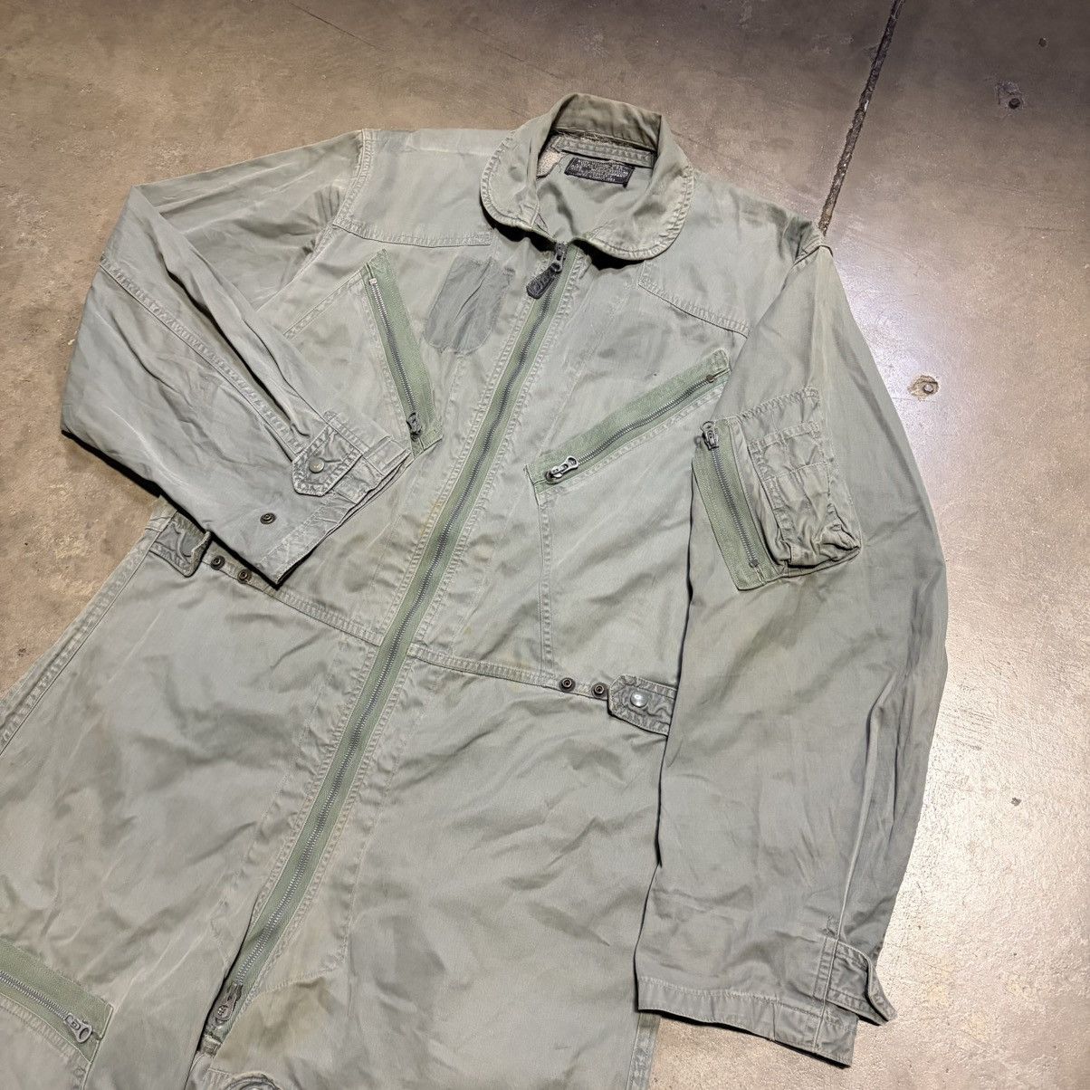 Vintage Vintage K2B Military Flight Suit Vietnam Repaired Crown 50s Size US 34 / EU 50 - 3 Thumbnail