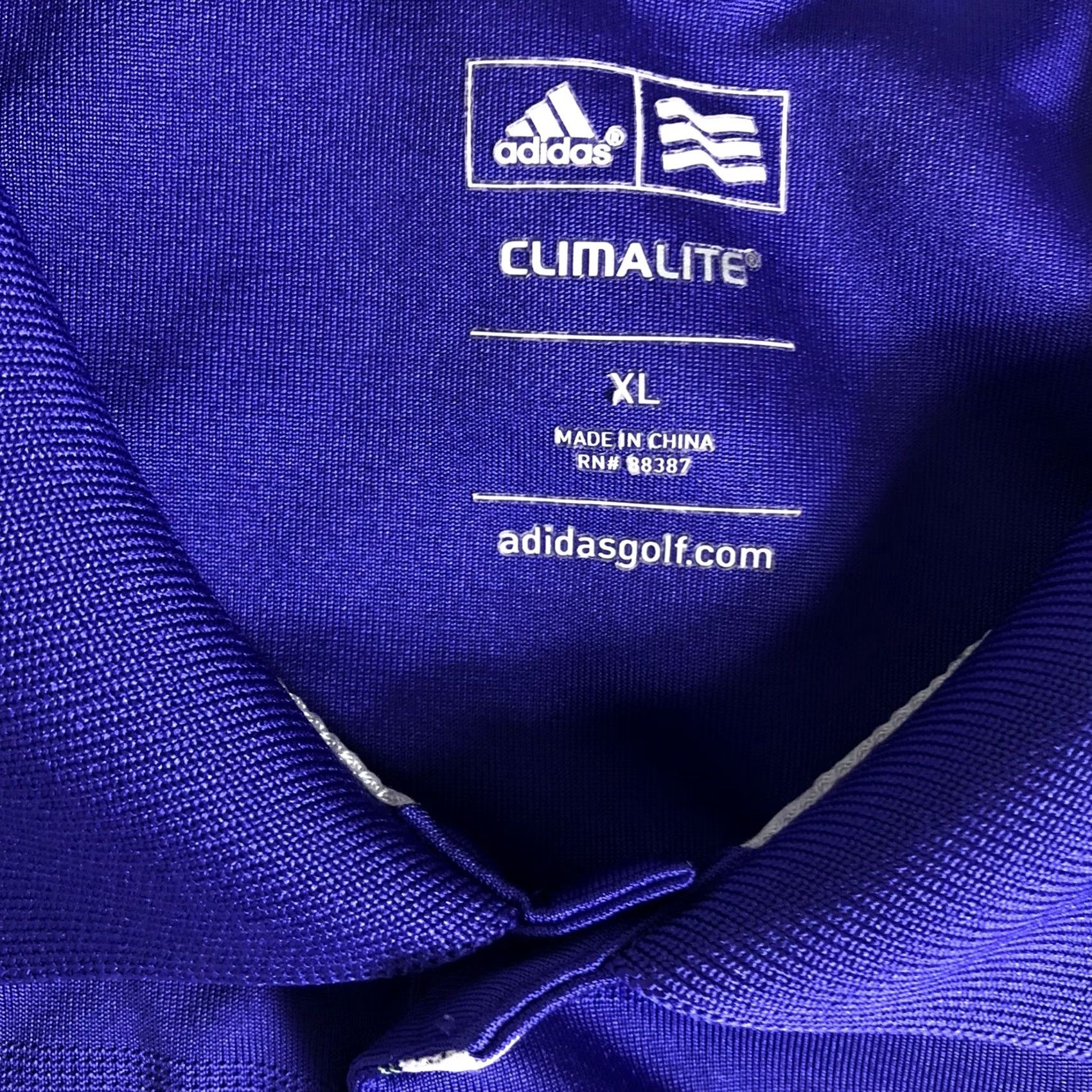 Vintage Adidas Climalite Purple White Striped Mens Polo Shirt XL Size US XL / EU 56 / 4 - 5 Thumbnail