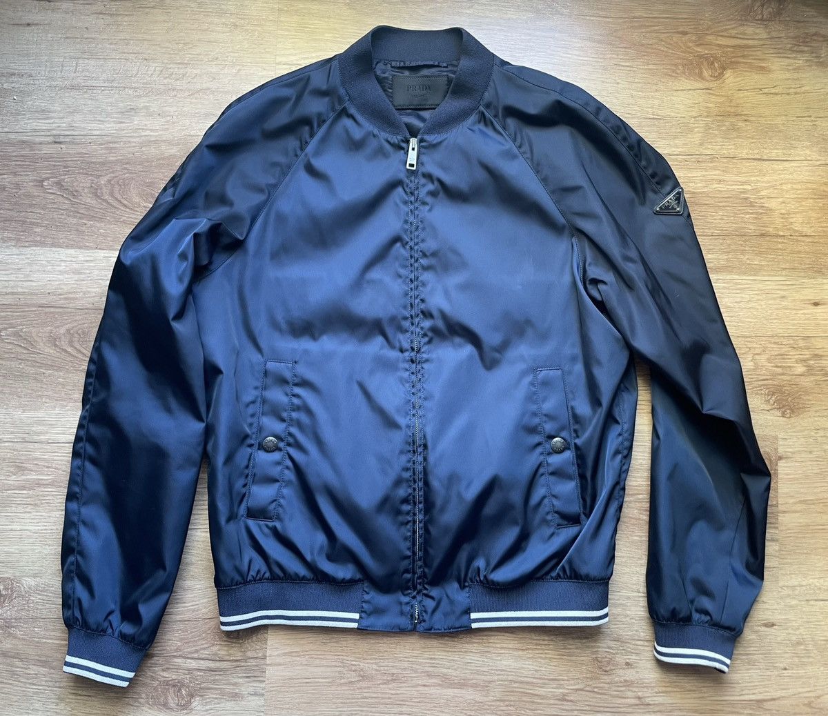 Prada Prada Garbadine Bomber Jacket Size US L / EU 52-54 / 3 - 1 Thumbnail
