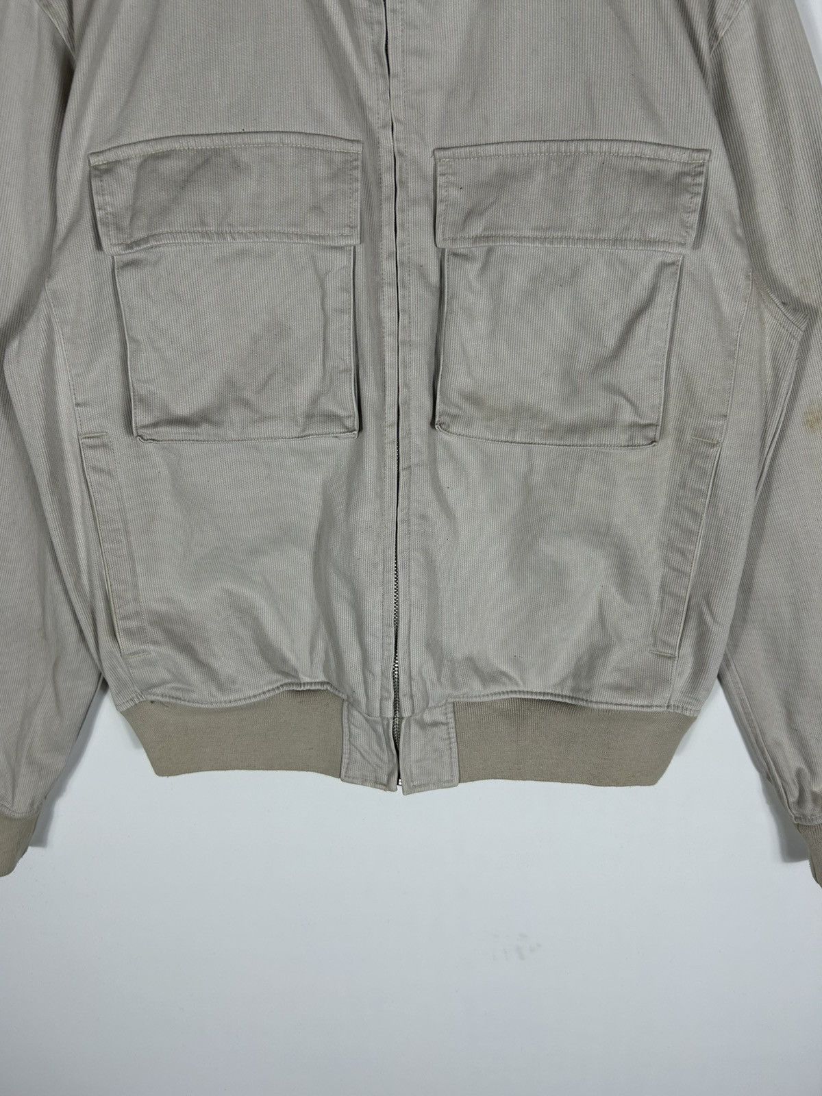 Japanese Brand × Uniqlo × Vintage ⚡️Vintage Uniqlo Canvas Workers Style Zipper Bomber Jacket Size US L / EU 52-54 / 3 - 5 Thumbnail