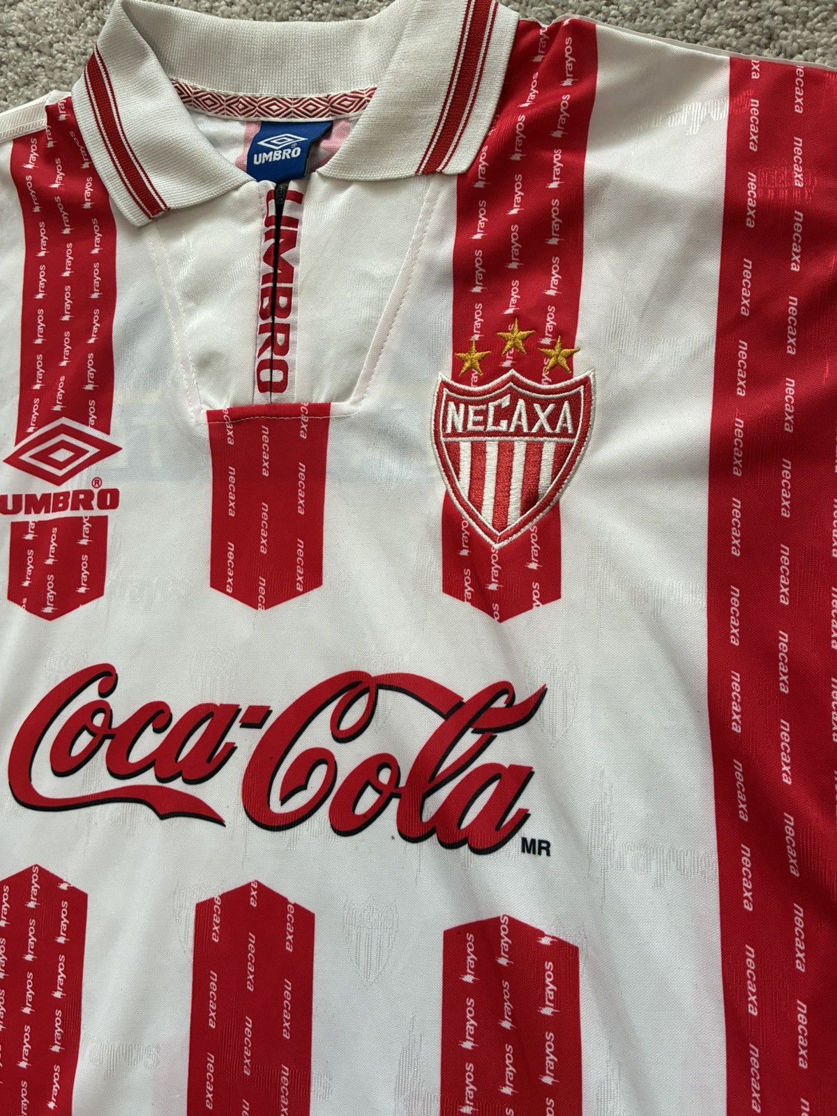 Umbro 1998 Necaxa Home Kit Size US XL / EU 56 / 4 - 3 Thumbnail
