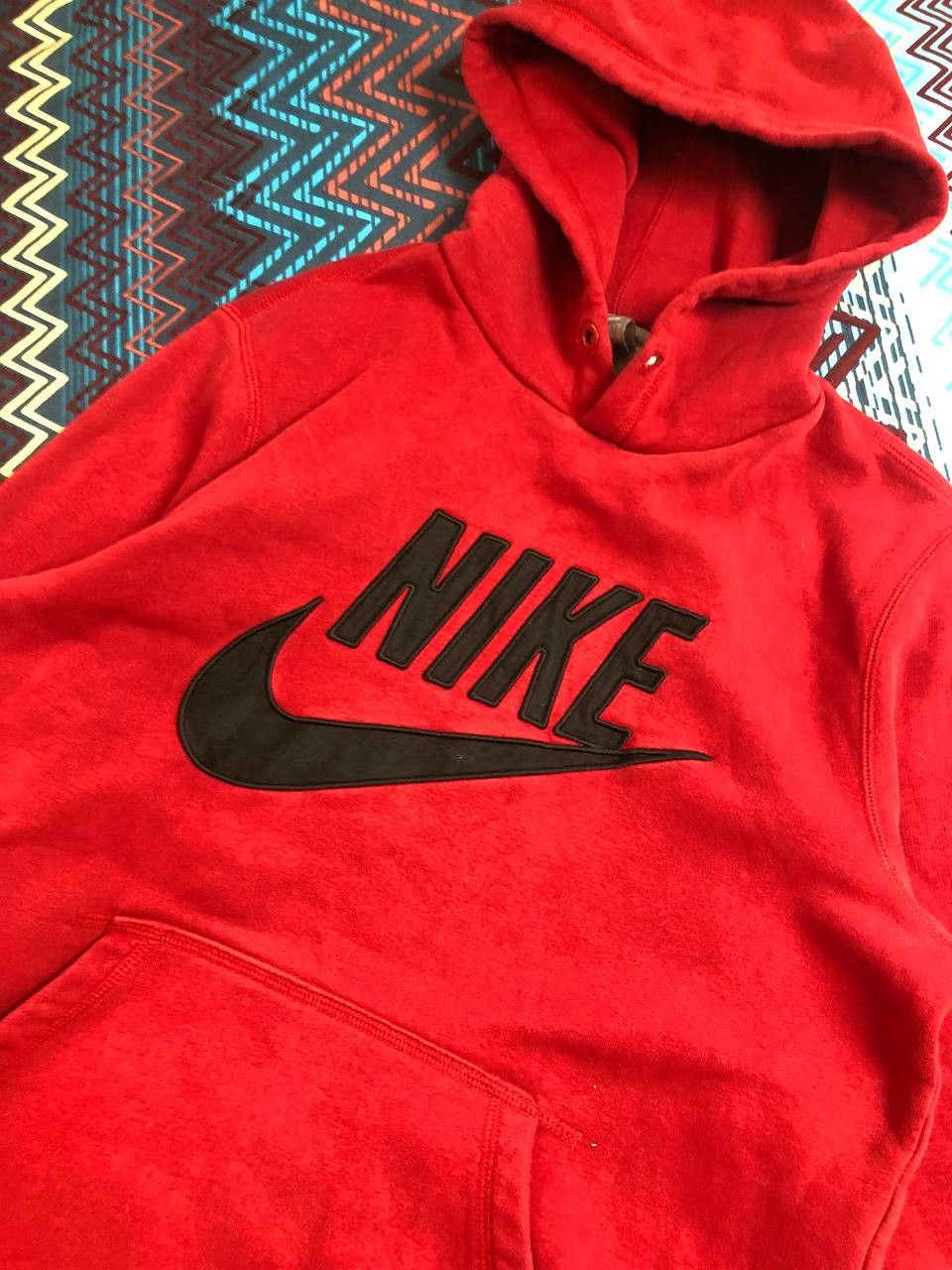 Nike × Vintage 00s Nike Vintage Big Logo Swoosh Boxy Fit Oversize Hoodie Size US S / EU 44-46 / 1 - 6 Thumbnail