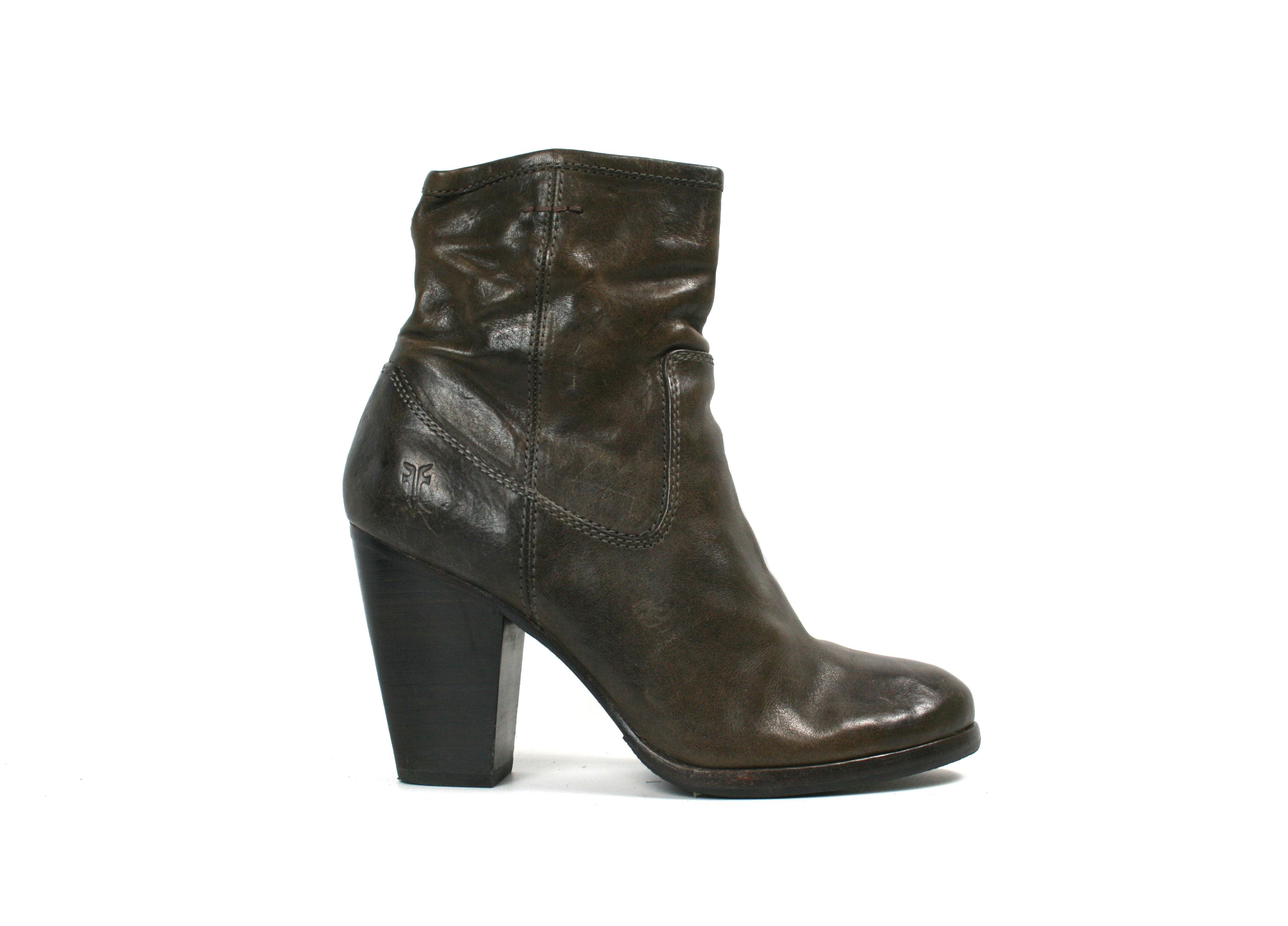 Frye Patty Artisan Zip Leather Boots Size US 7.5 / IT 37.5 - 3 Thumbnail