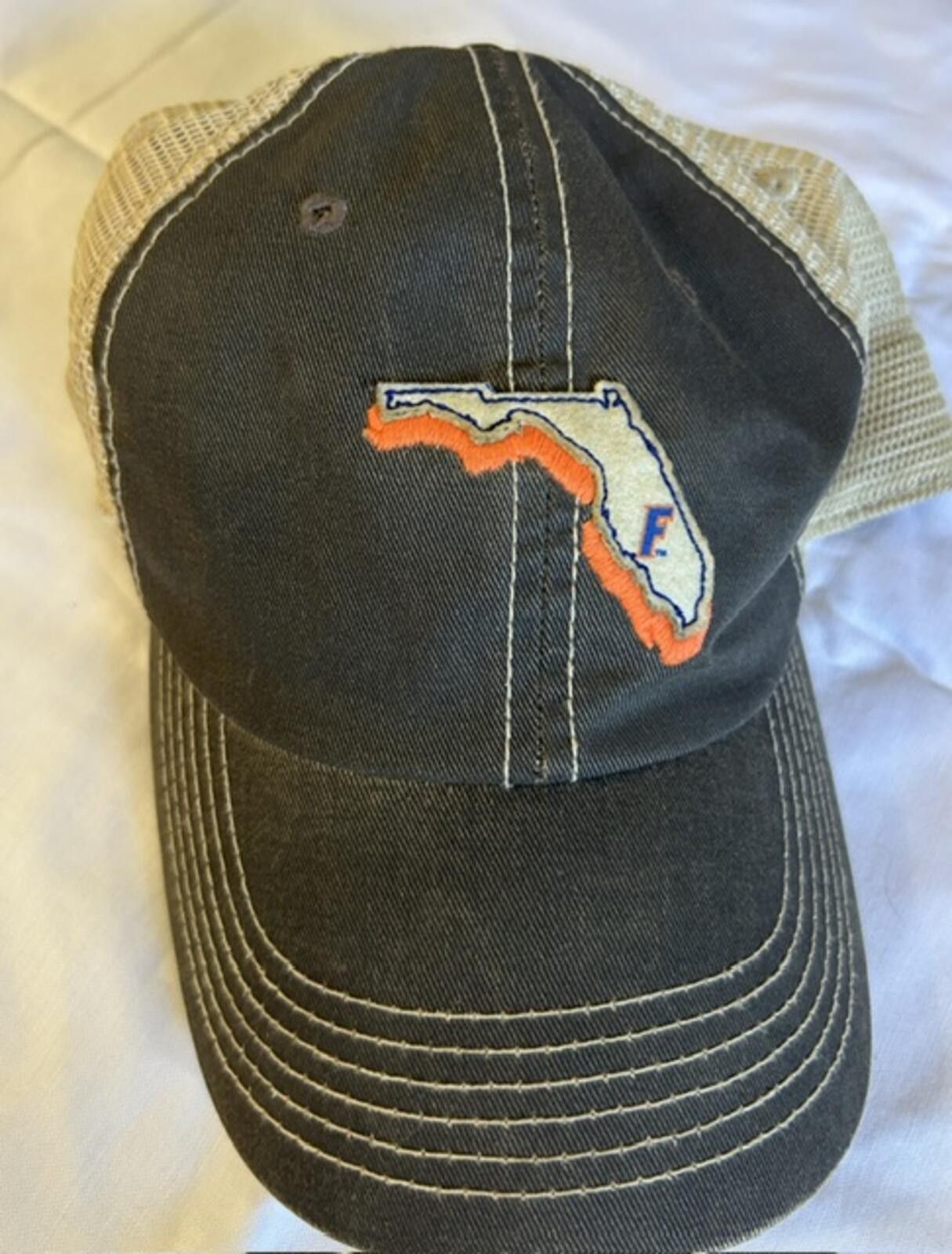 Unknown London Vintage Florida F Patch Trucker Hat Cap Size ONE SIZE - 1 Thumbnail