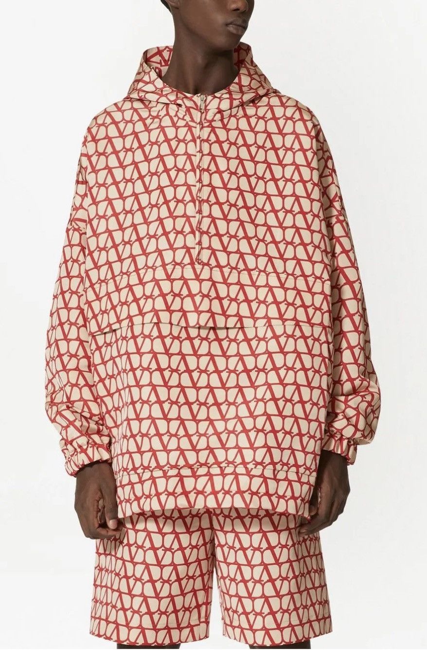 Valentino SILK FAILLE ANORAK WITH ALL-OVER TOILE ICONOGRAPHE PRINT Size US S / EU 44-46 / 1 - 2 Thumbnail
