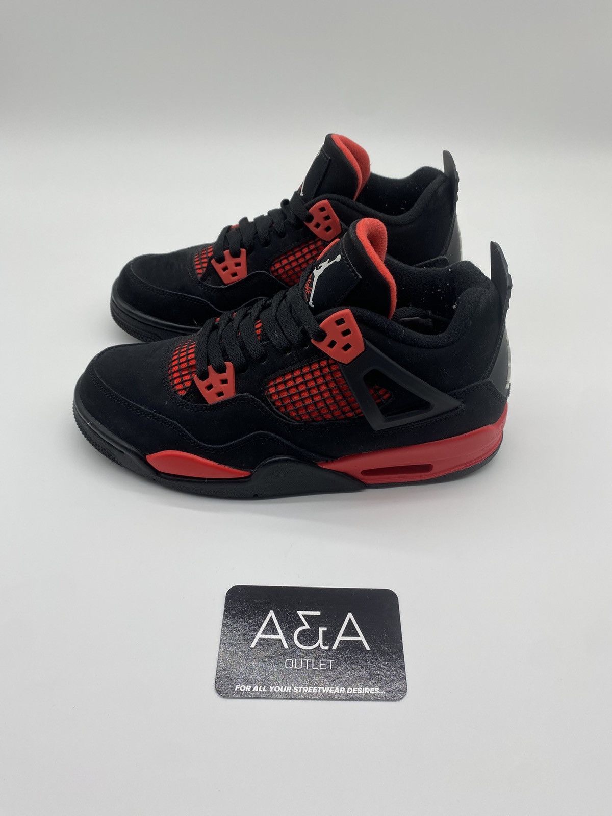 Jordan 4 Red Thunder - No Box US 5.5 Like New Free Shipping
