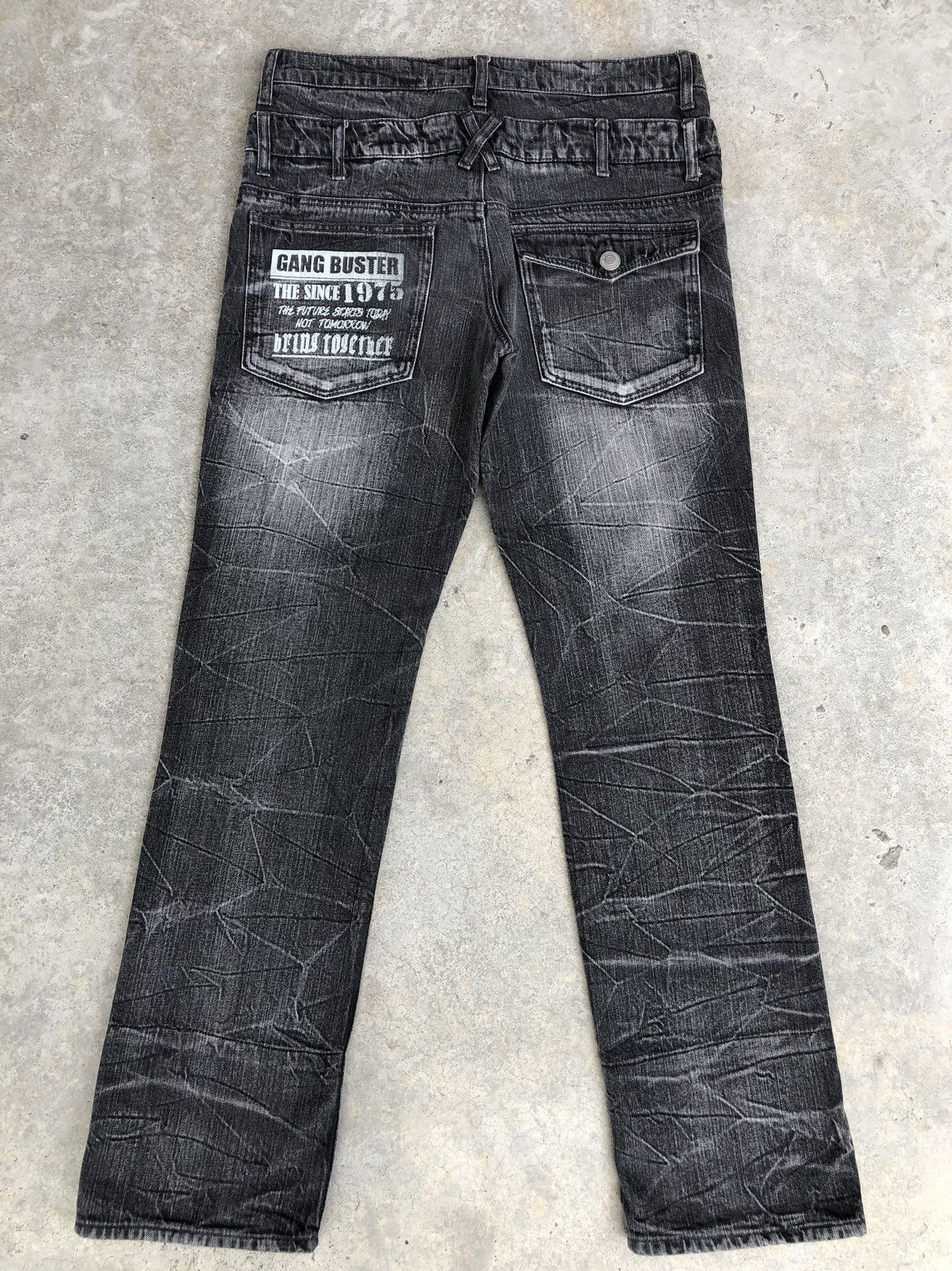 Hysteric Glamour Japanese Double Focus Double Waist Distressed Jeans Size US 33 - 2 Thumbnail