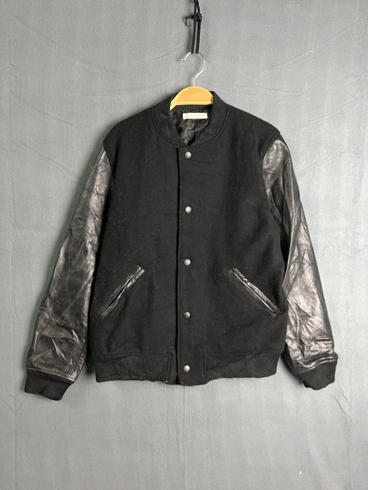 Genuine Leather × Japanese Brand Supp. Wool Leather Varsity Jacket Size S / US 4 / IT 40 - 1 Thumbnail