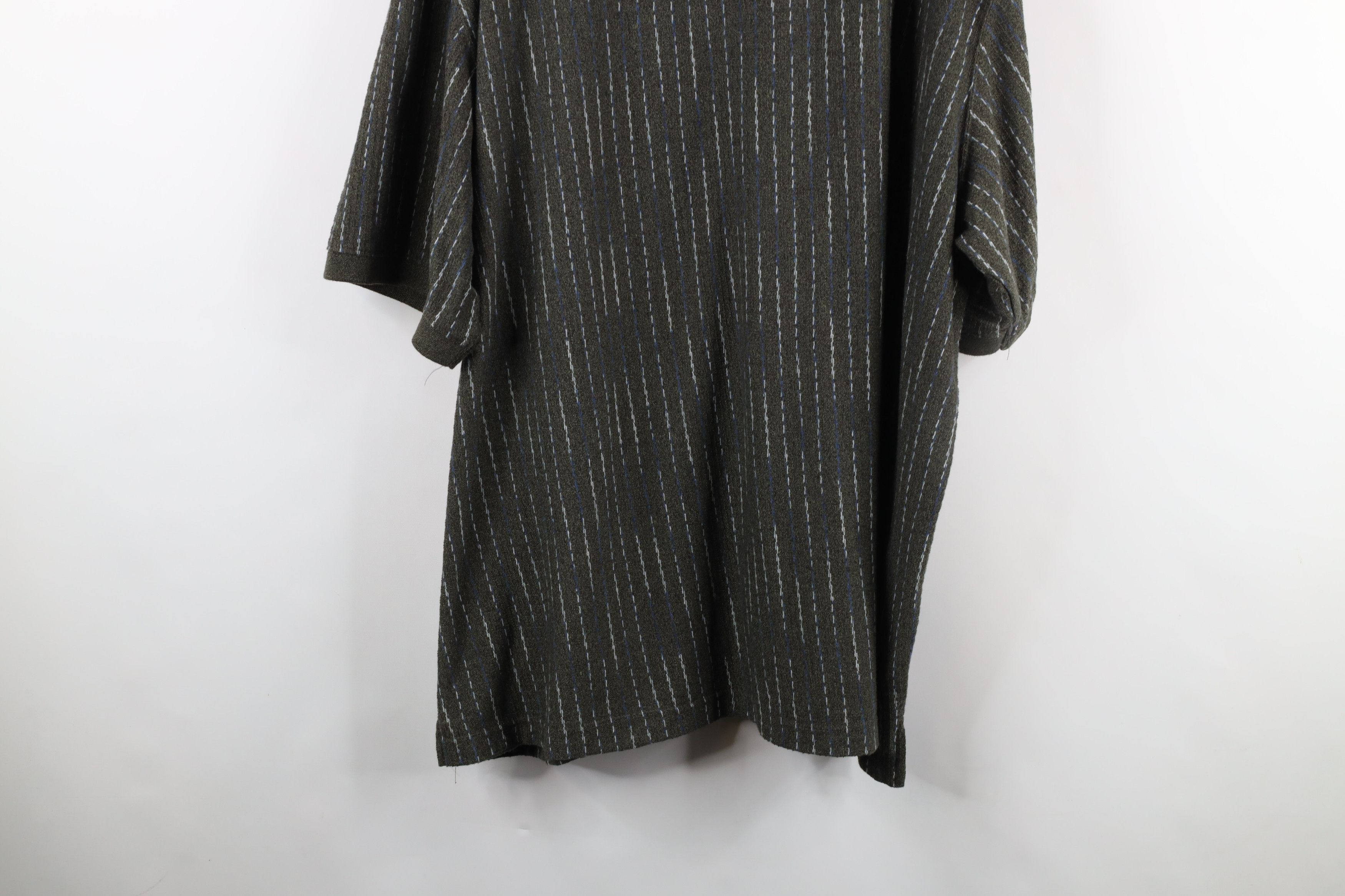 Vintage Vintage 90s Streetwear Knit Short Sleeve Polo Shirt Green Size US XXL / EU 58 / 5 - 12 Thumbnail
