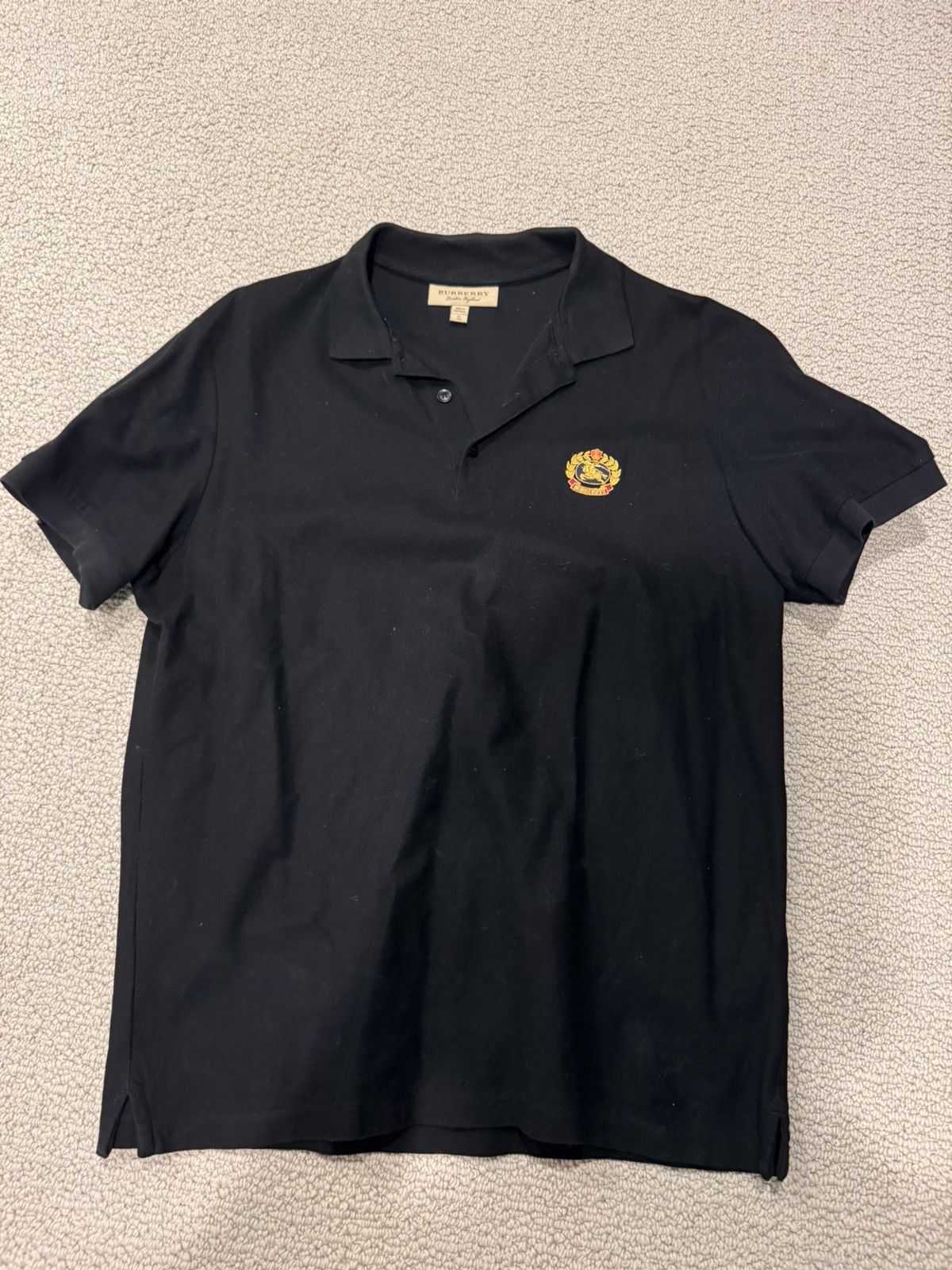 Image of Burberry Polo Size XL in Black, Men's