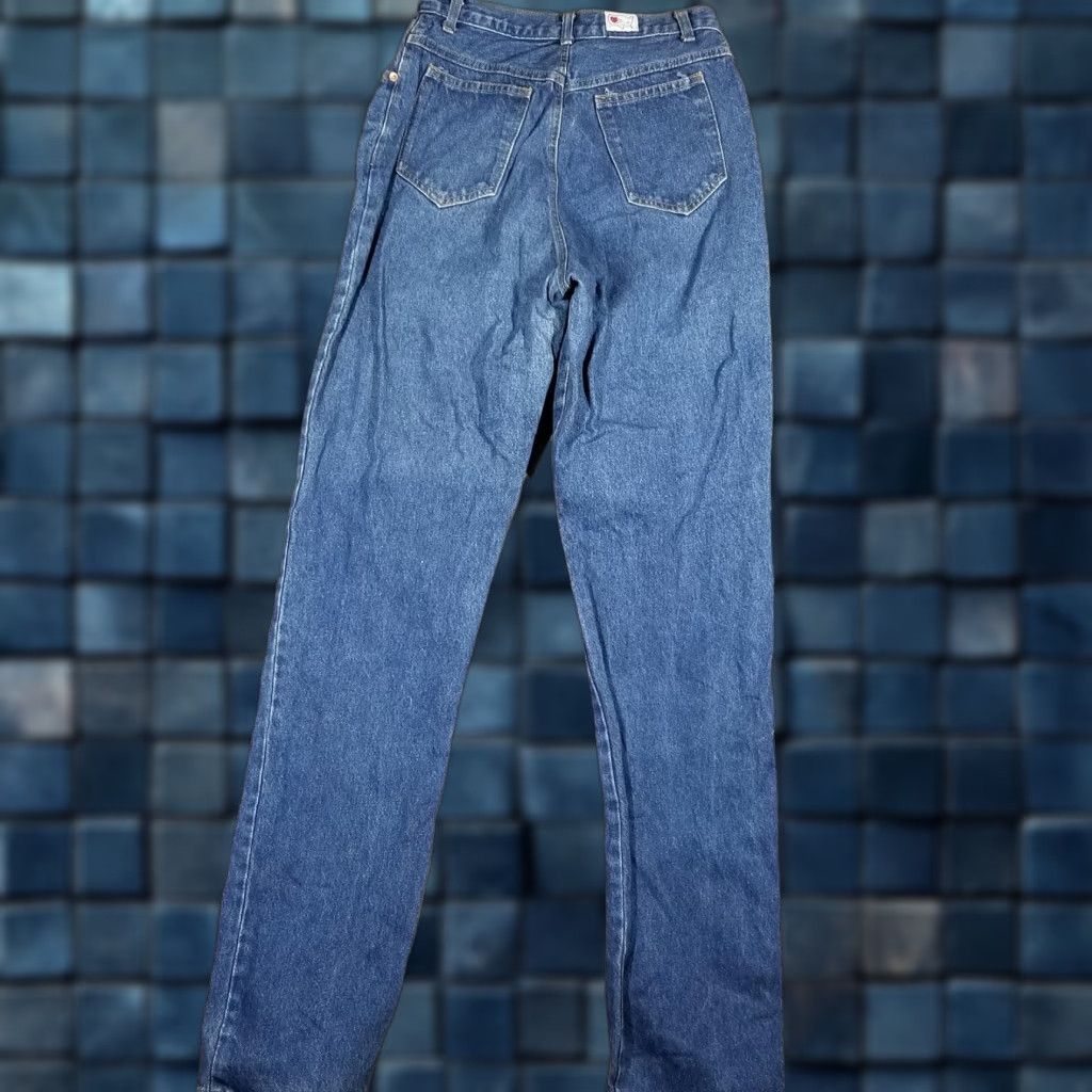 Vintage VINTAGE Heartland Jeans Mom Womens 31x34 Blue High Rise Tapered 5-Pocket Denim Cotton Size 24" / US 00 / IT 34 - 1 Thumbnail