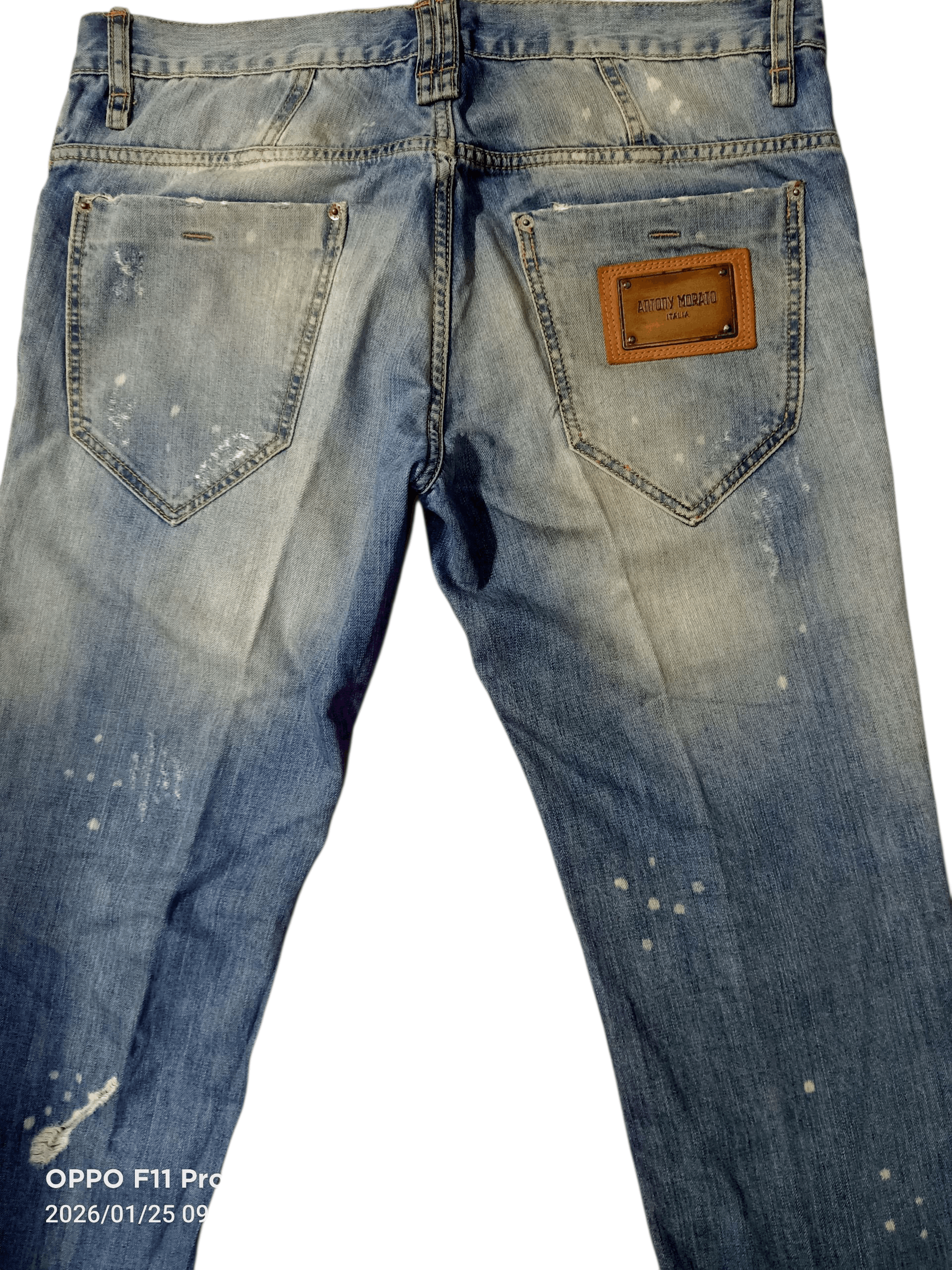 Antony Morato Antony Morato Distressdenim SlimFit Men Size US 38 / EU 54 - 2 Thumbnail