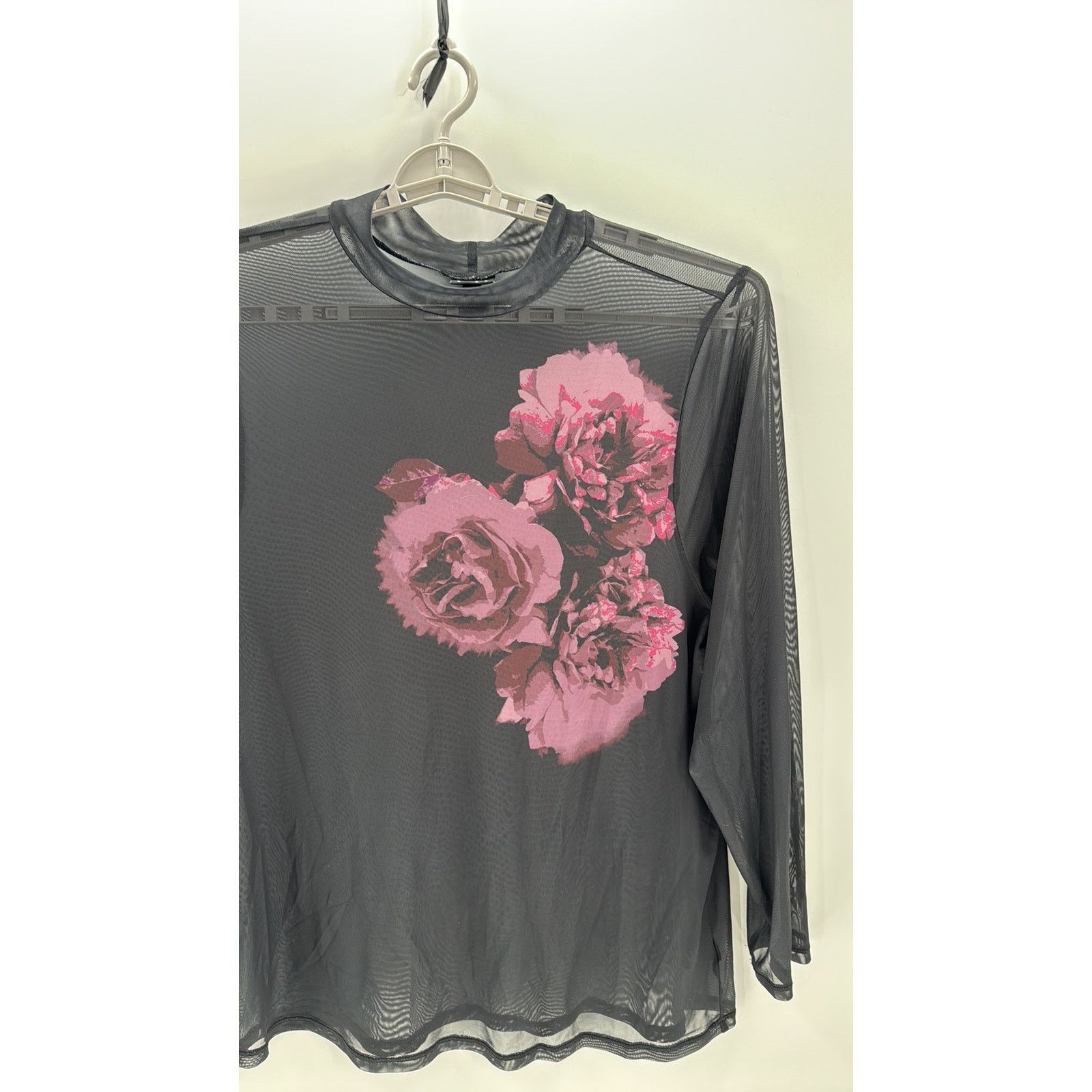 Other Torrid Floral Mesh Turtleneck Long Sleeve Tee size 5X Size 4XL / US 24-26 - 5 Thumbnail