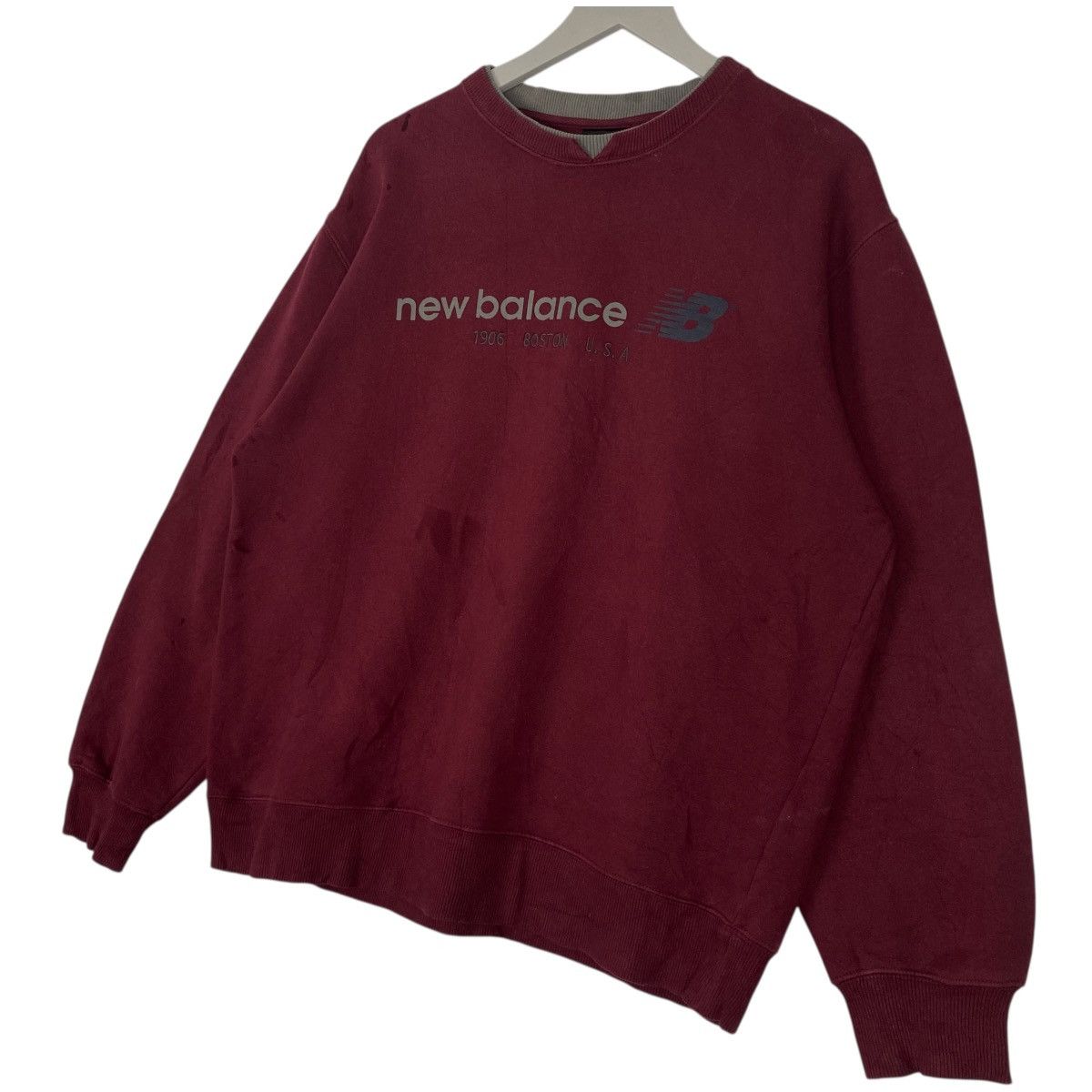 Other Vintage New Balance Full Print Crewneck Sweatshirt Red Size US L / EU 52-54 / 3 - 2 Thumbnail