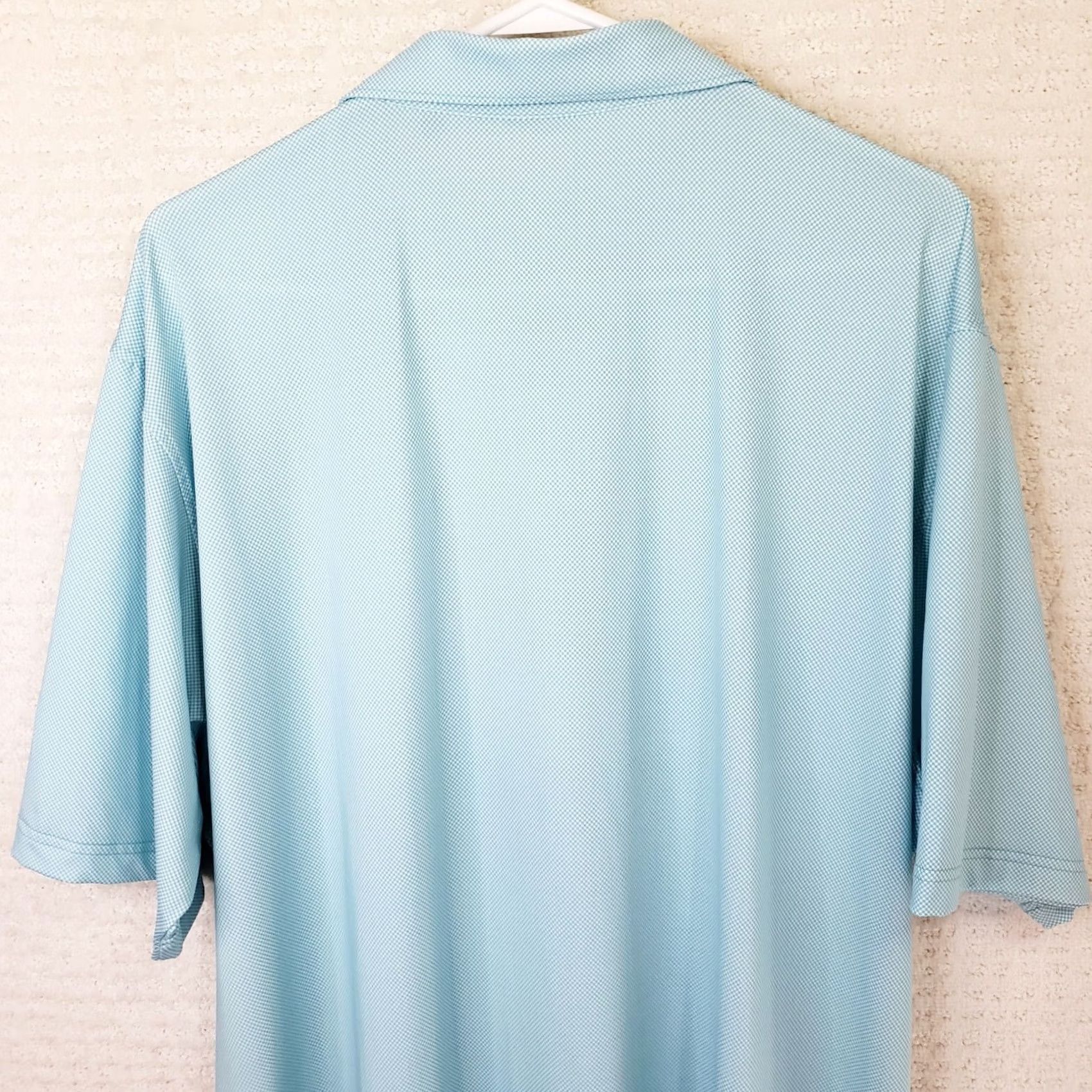 Vintage Turtleson Polo Performance Golf Shirt Mens 2XL Blue Geometric Short Sleeve Size US XXL / EU 58 / 5 - 7 Thumbnail