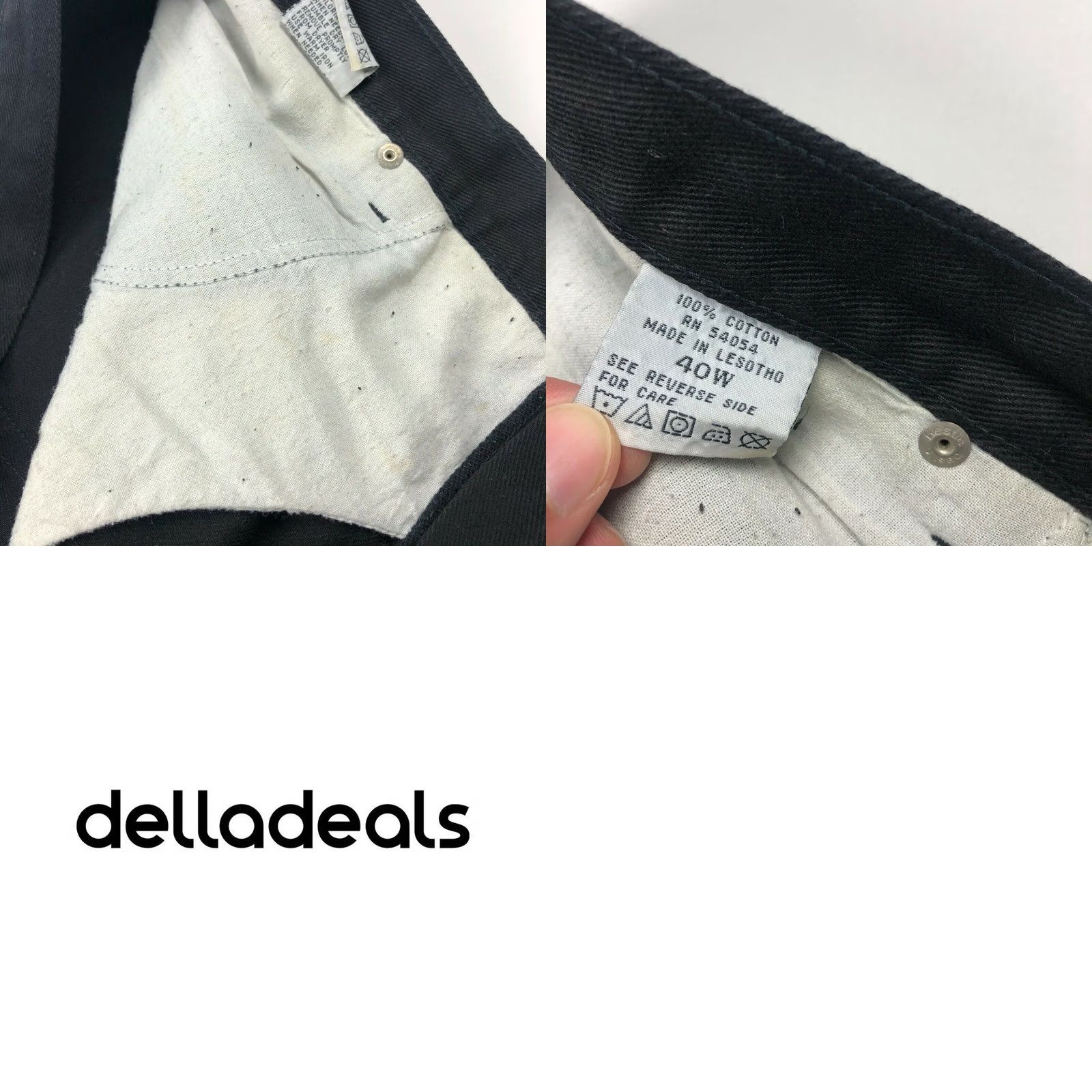 Bugle Boy VINTAGE Bugle Boy Jeans 40W VTG Mens Casual Denim Jean Shorts Black Size US 40 / EU 56 - 8 Thumbnail