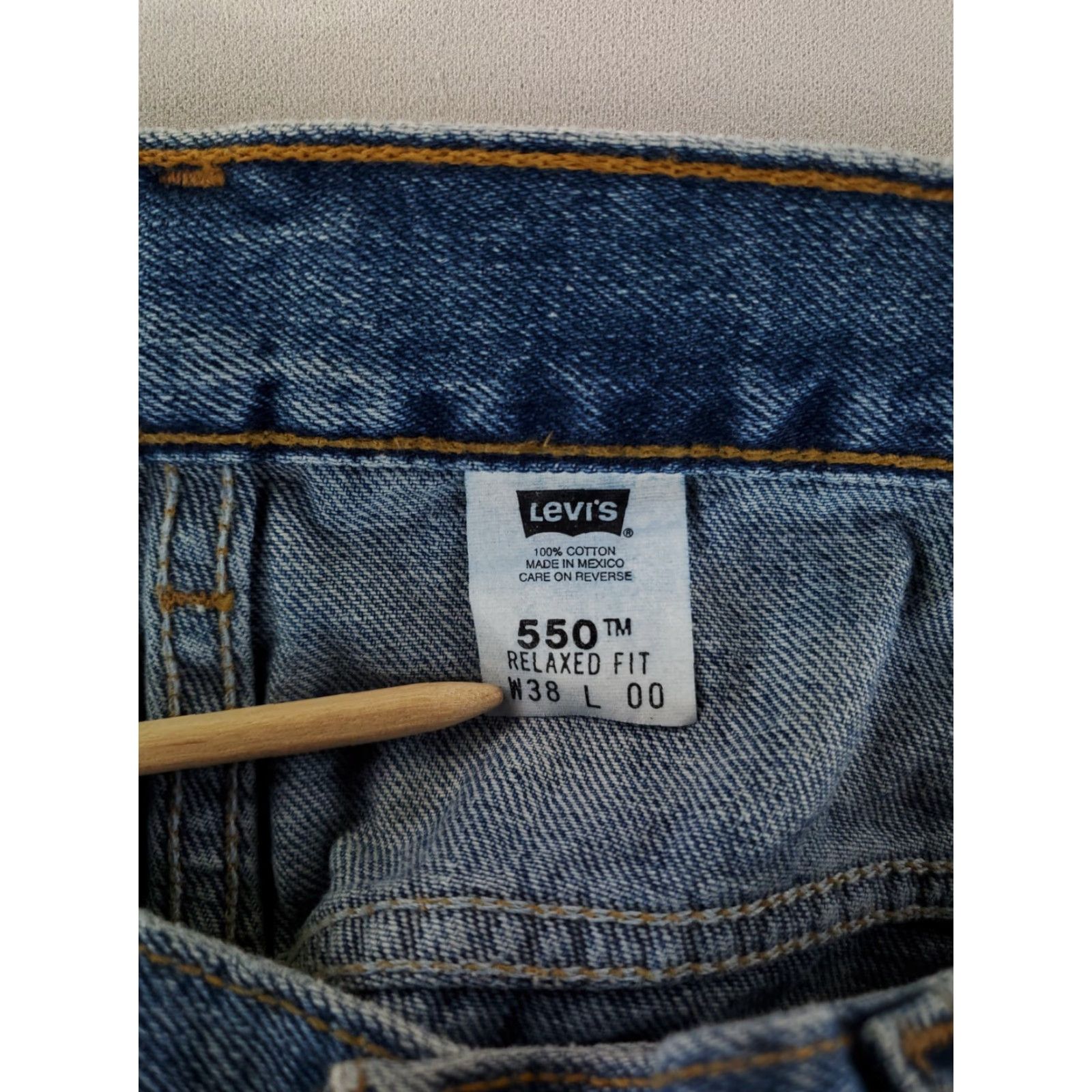Levi's VINTAGE Levi's 550 Jean Shorts Jorts Blue Mens 38 NWT 90s Jean Short Size US 38 / EU 54 - 6 Thumbnail