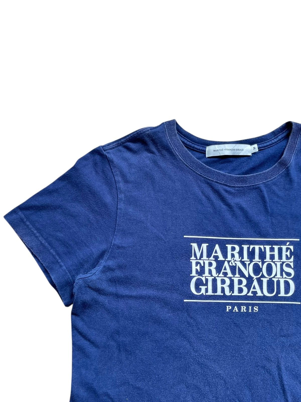 Marithe + Francois Girbaud Marithe Francois + Girbaud T-Shirt Navy Size US M / EU 48-50 / 2 - 2 Thumbnail