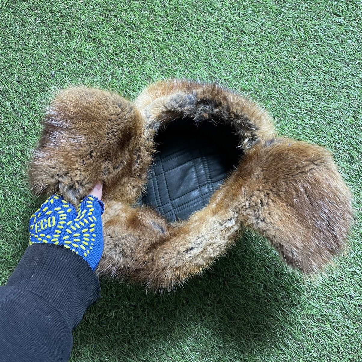 Vintage Vintage 90s Archive Fox Fur Trapper Hat Coldwear Worn In OS Size ONE SIZE - 5 Thumbnail