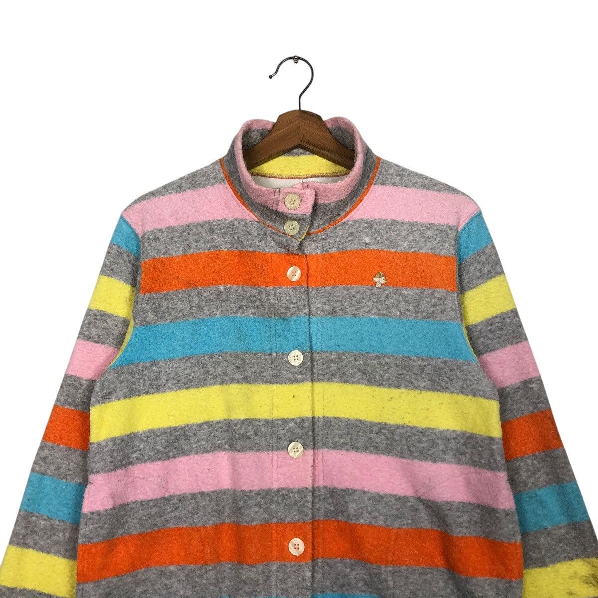 Issey Miyake 📌Vintage Striped Design Tsumori Chisato Sleep Button Wear Size M / US 6-8 / IT 42-44 - 4 Thumbnail