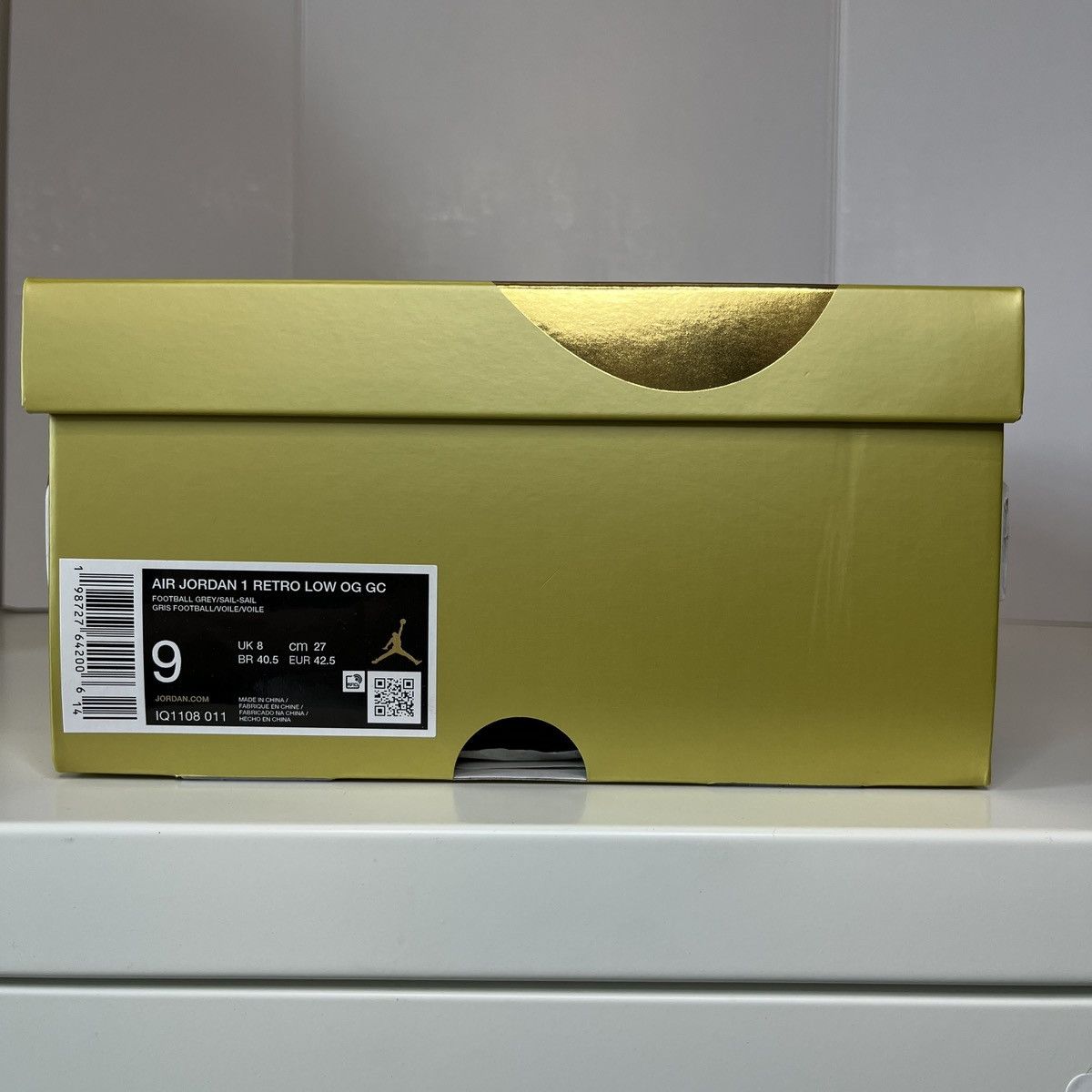 Jordan Brand Air Jordan 1 Retro Low OG GC “Football Grey/Sail” IQ1108-011 Size US 9 / EU 42 - 9 Thumbnail