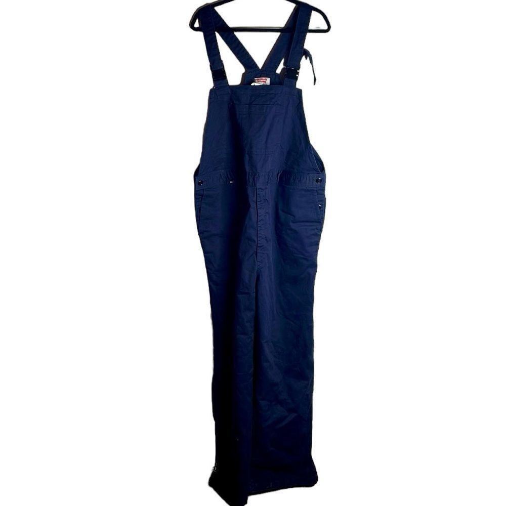 Vintage Bulwark Fire resistant Bib Overalls Lightweight Non Insulate Size US 36 / EU 52 - 3 Thumbnail