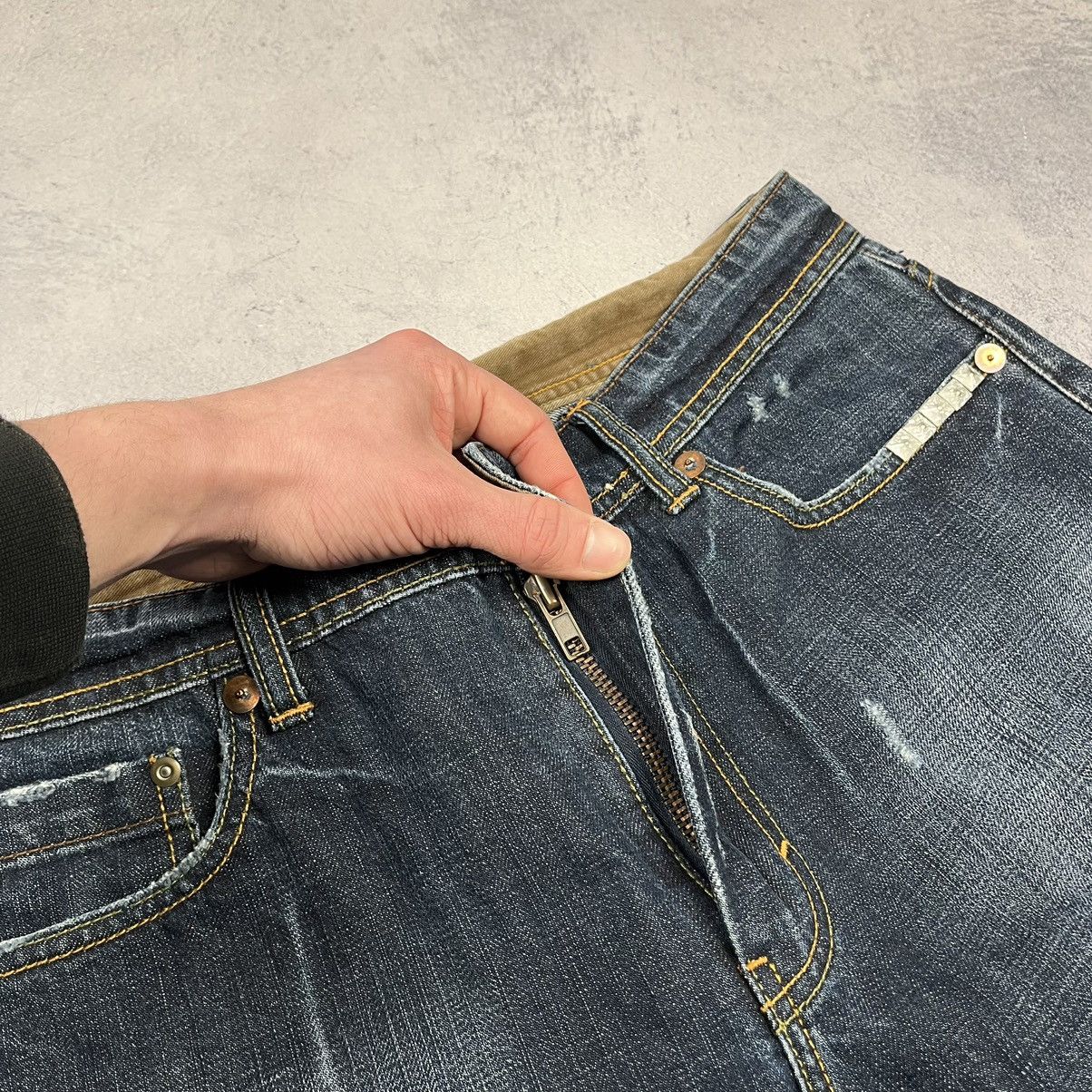 Emporio Armani Vintage Armani Exchange rare big logo jeans 90’s Size US 34 / EU 50 - 9 Thumbnail
