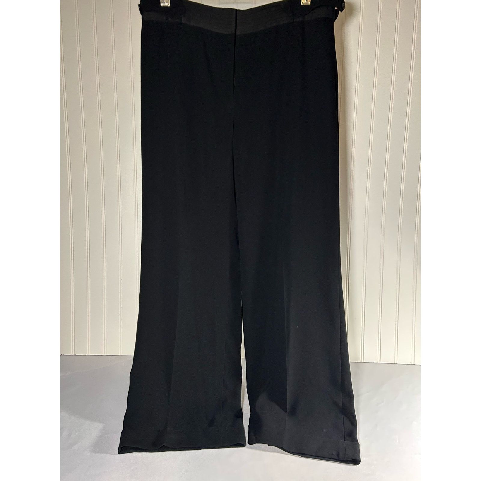 Anne Klein Anne Klein Wide Legged Black Pants Women's Size 14 Size 36" / US 14 / IT 50 - 1 Thumbnail