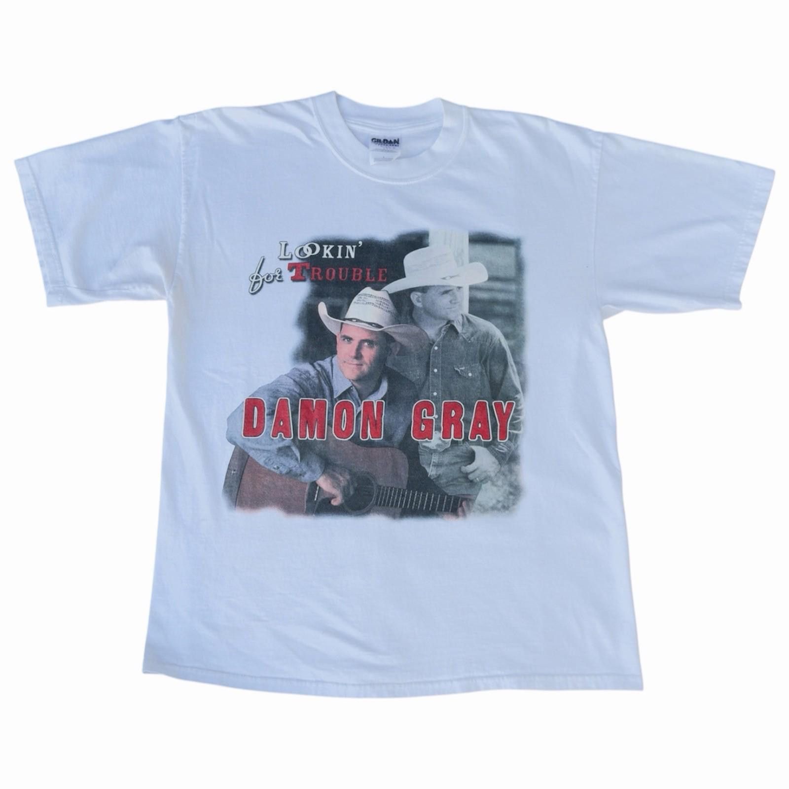 Gildan Y2K Nashville Broken Bow Records Damon Gray Country Shirt Lg Size US L / EU 52-54 / 3 - 1 Thumbnail