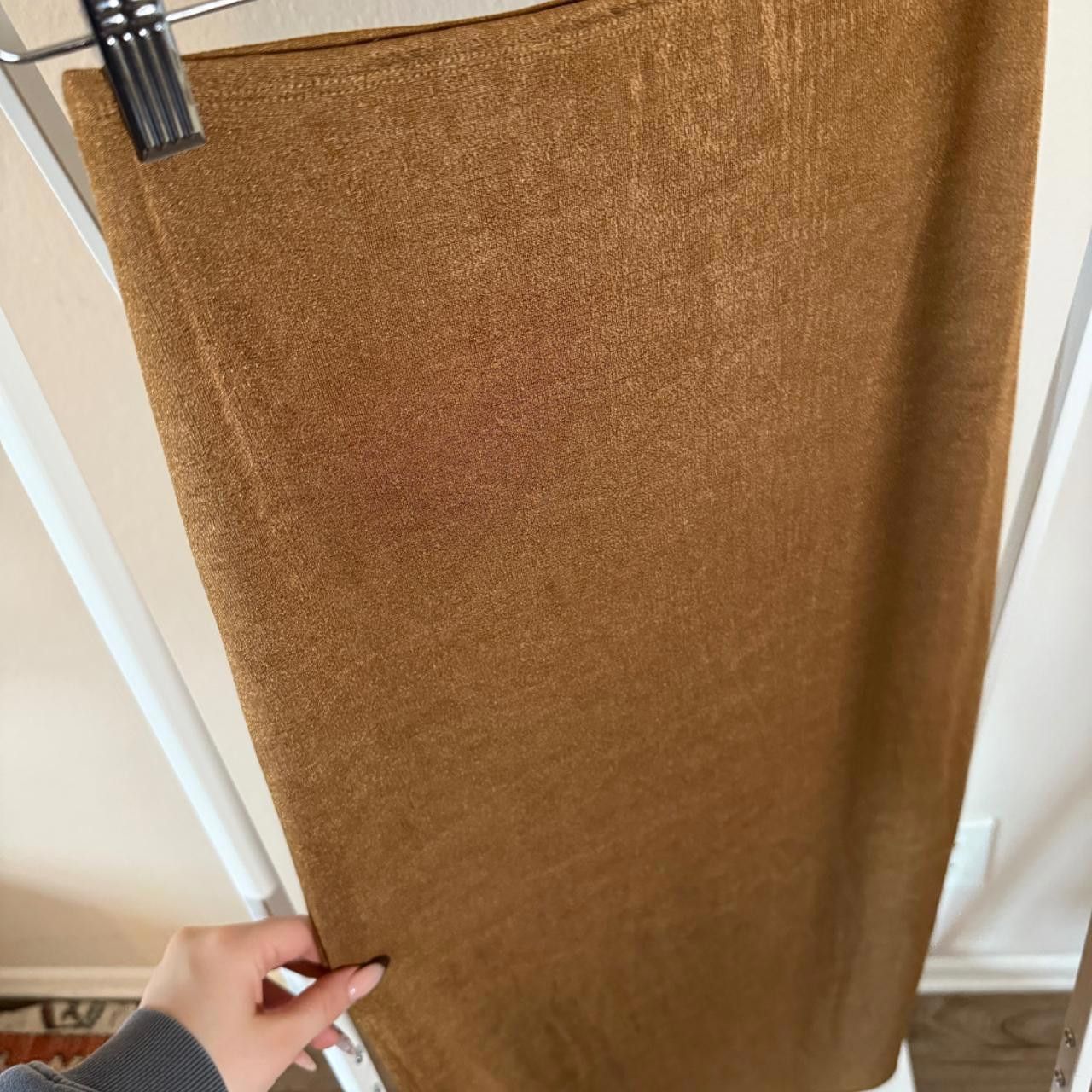 Designer brown maxi skirt🤎🧸 Size 27" / US 4 / IT 40 - 3 Thumbnail