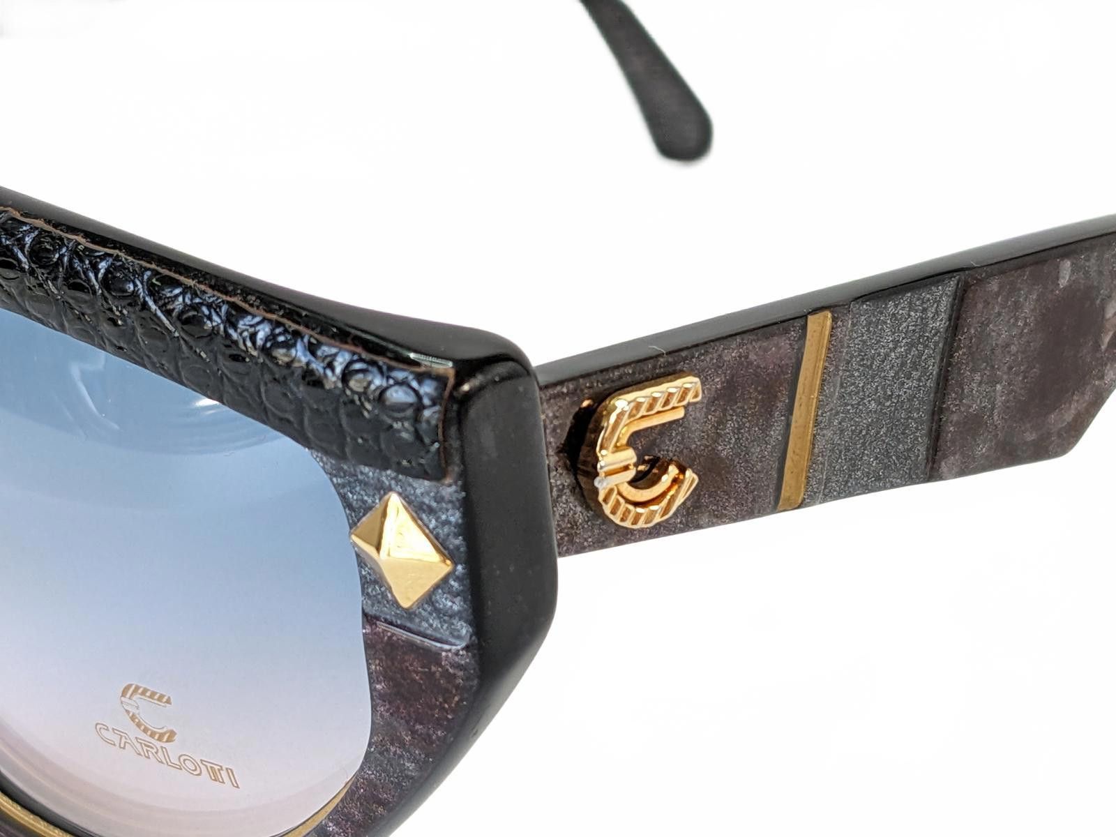 Other Claudia Carlotti France Stratos CC21 Snake Sunglasses Black Size ONE SIZE - 11 Thumbnail