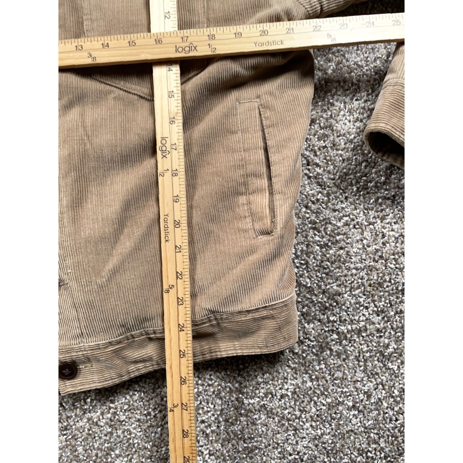 Express Express Jacket Adult Large Brown Sherpa Lined Corduroy Trucker Button Front Size US L / EU 52-54 / 3 - 7 Thumbnail