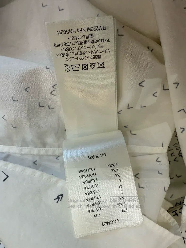 Louis Vuitton Louis Vuitton White shirt with full printed small logo shi Size US XS / EU 42 / 0 - 7 Thumbnail
