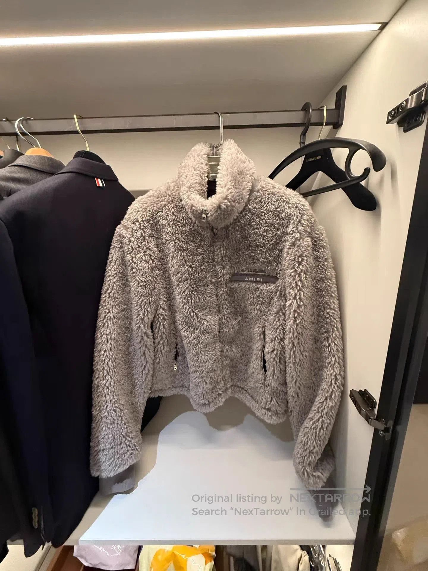 Amiri Gray Fuzzy Fleece Jacket. Size US M / EU 48-50 / 2 - 1 Thumbnail