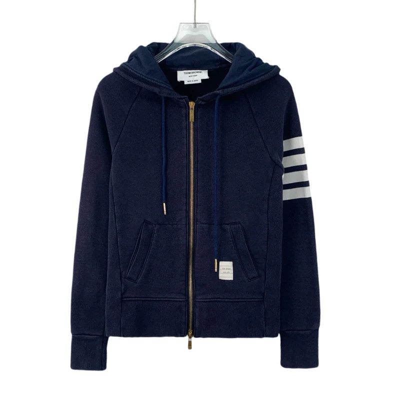 Thom Browne Thom Browne Tie-down pull zipper long sleeve hoodie jacket Size S / US 4 / IT 40 - 1 Thumbnail